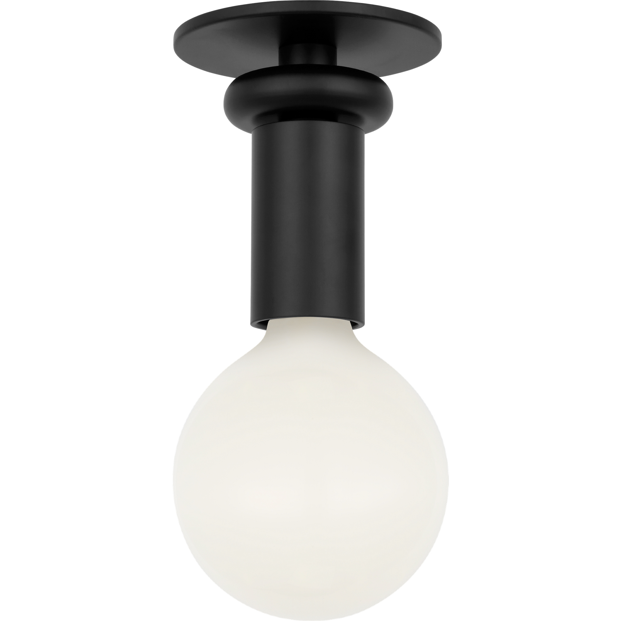 Drew & Jonathan Malcolm 1 Light 4.72 inch Midnight Black Flush Mount Ceiling Light in LED