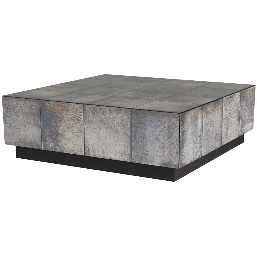 Antonia 40 X 13.5 inch Antiqued Mirror Coffee Table