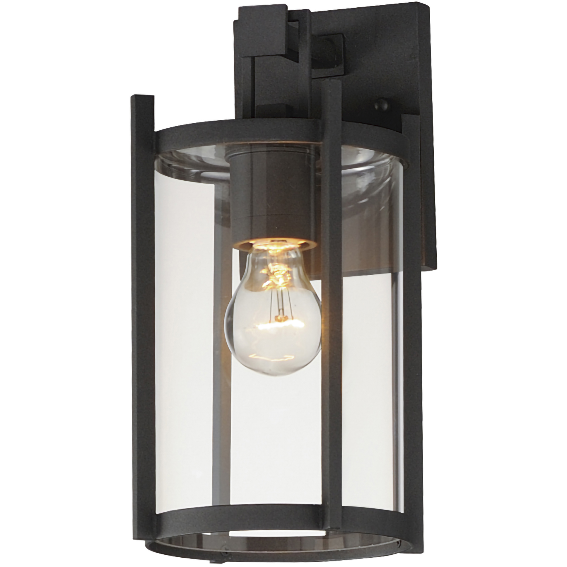 Belfry 1 Light 13 inch Black Outdoor Wall Mount in Clear
