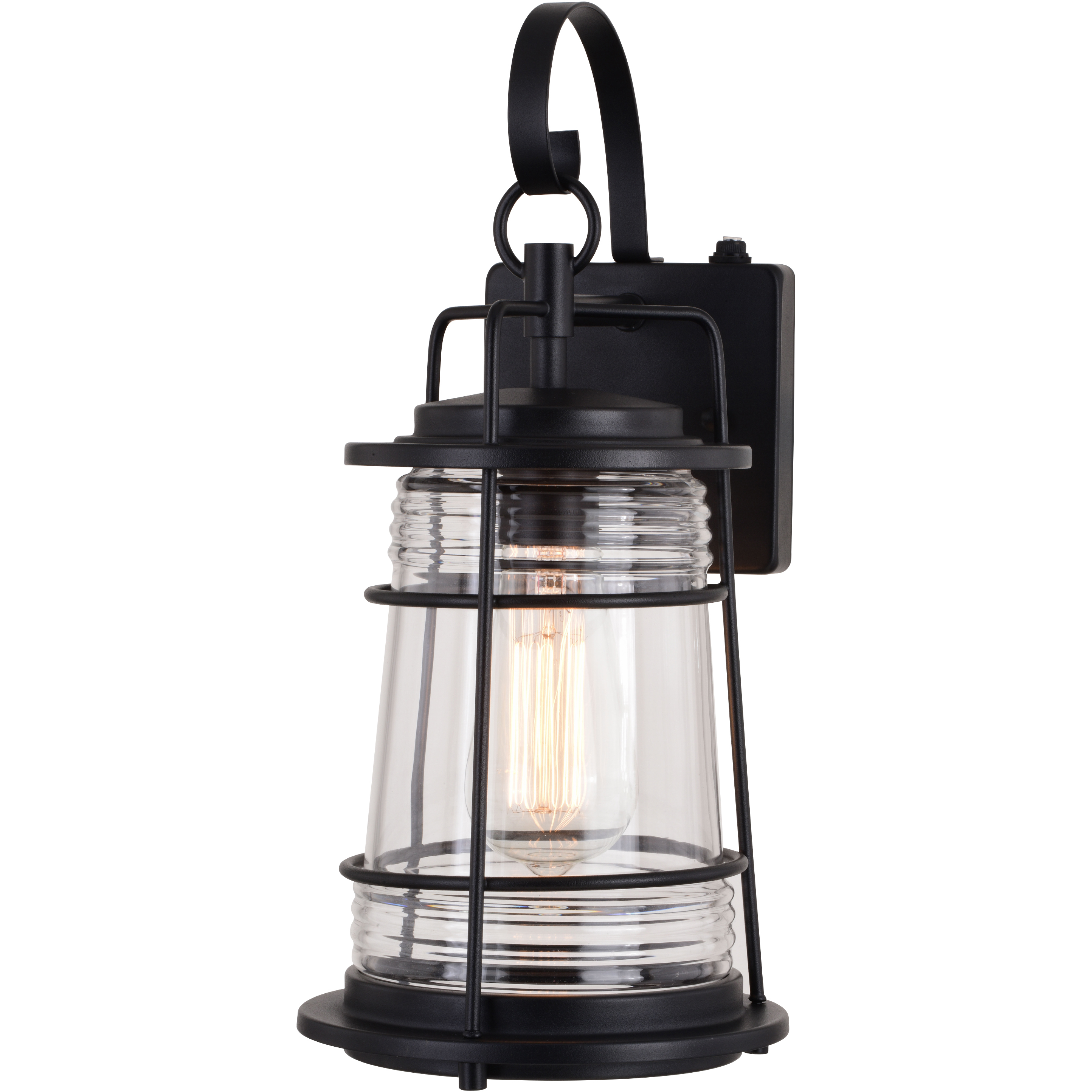 Montauk LED 15 inch Textured Black Outdoor Wall