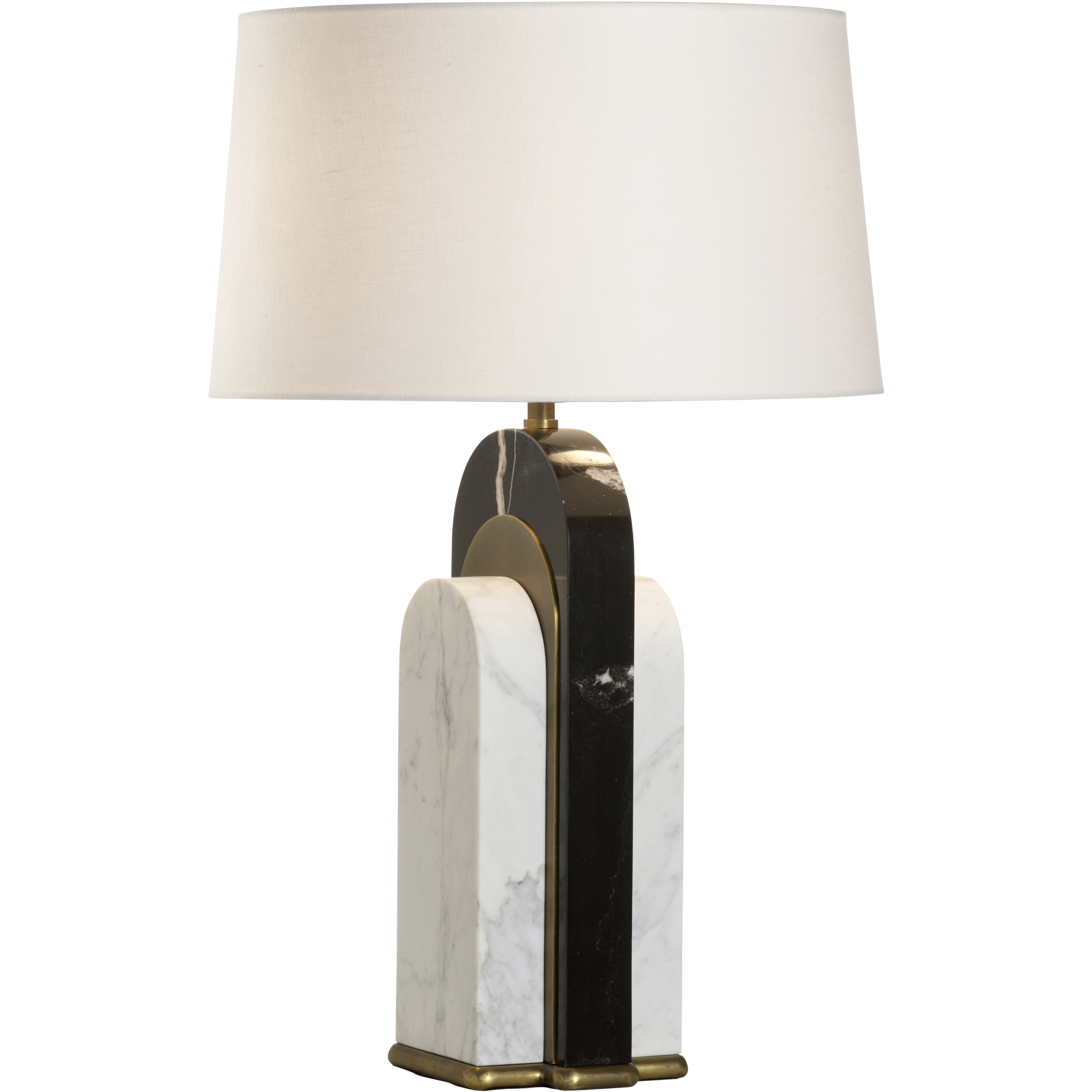 Channarock 23.5 inch 60.00 watt Black and White/Cream Table Lamp Portable Light