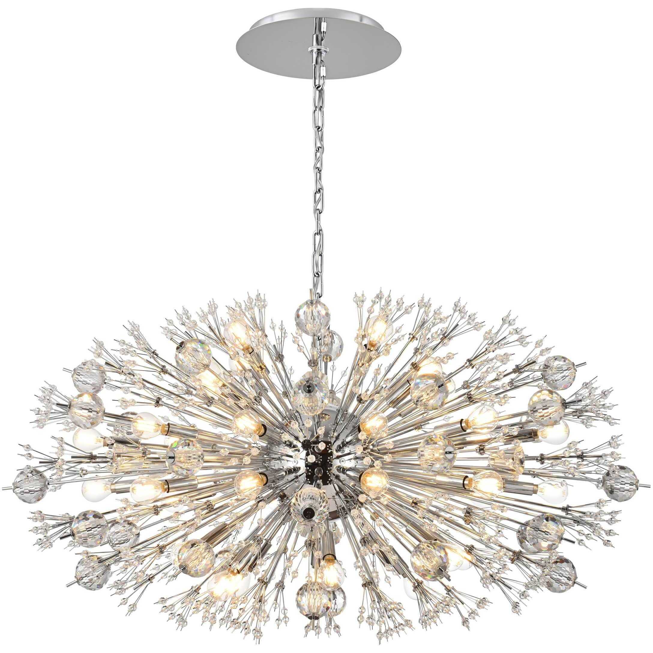 Vera 38 Light 23 inch Chrome Pendant Ceiling Light