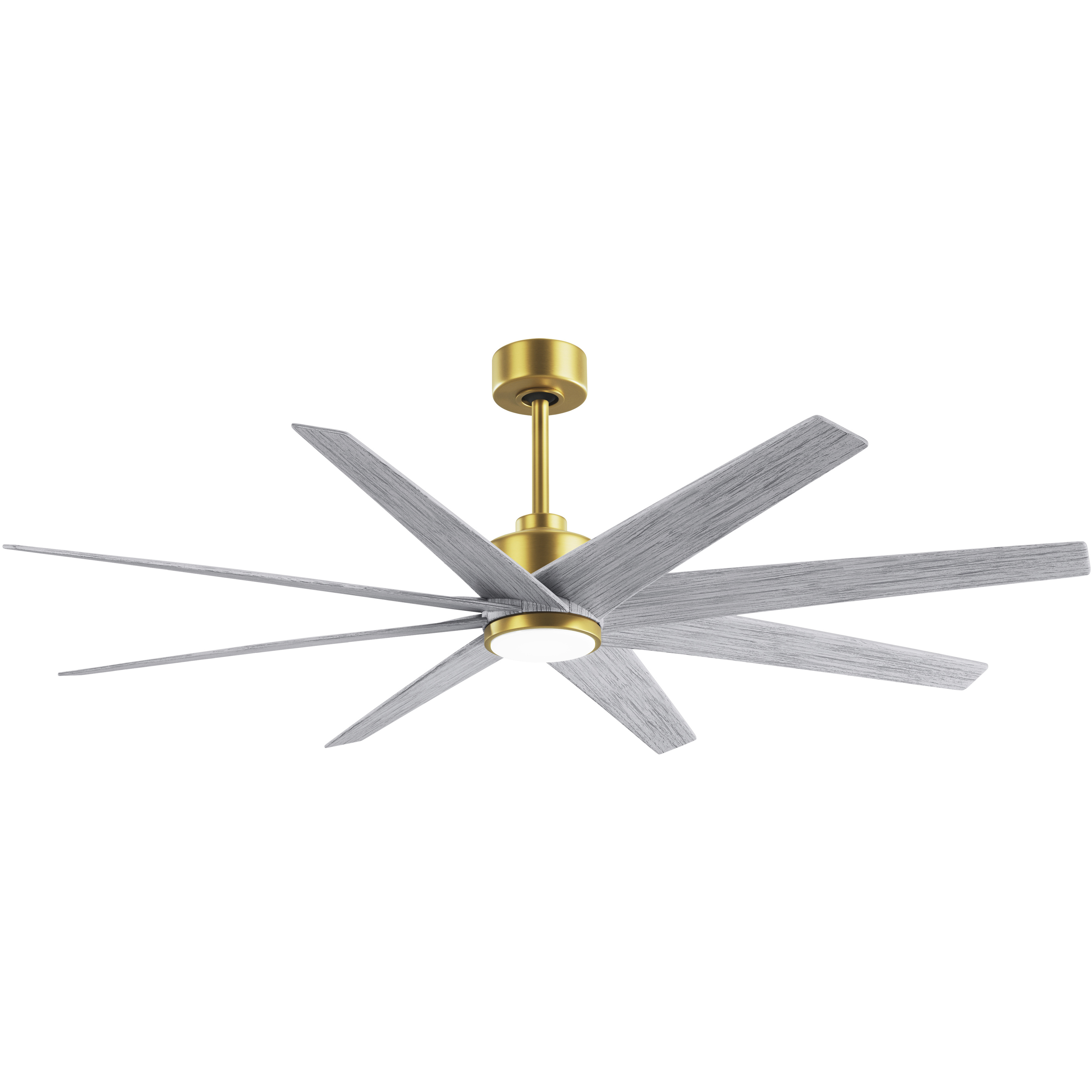 Atlas Ariella - LK 64 inch Brushed Brass with Barn Wood Tone Blades Ceiling Fan