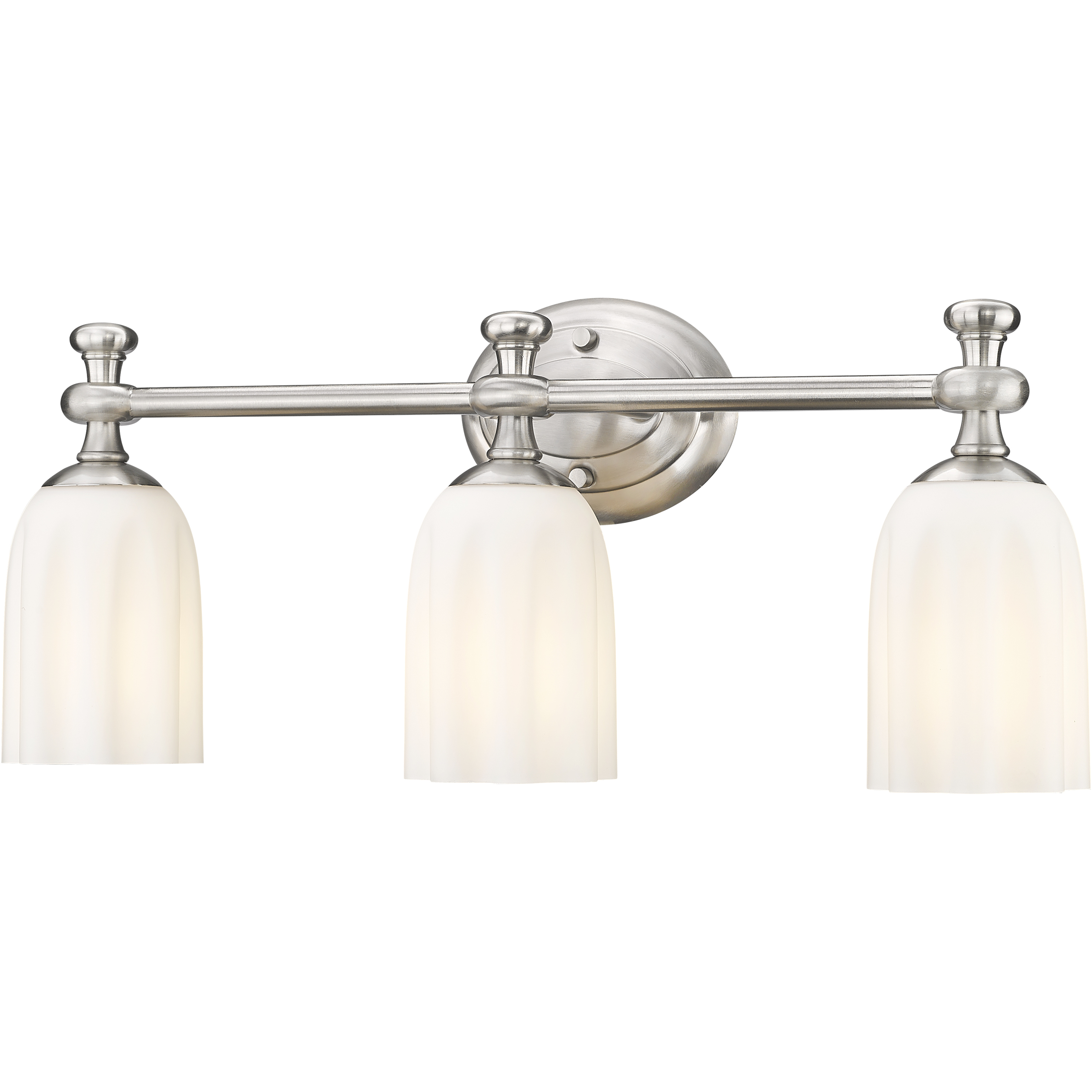 Orion 3 Light 22 inch Brushed Nickel Bath Vanity Light Wall Light