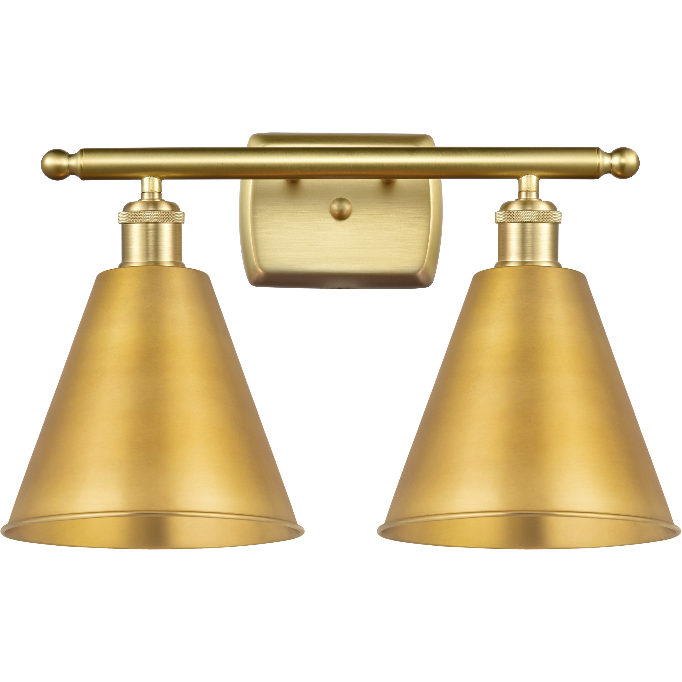 Ballston Cone LED 18 inch Satin Gold Bath Vanity Light Wall Light