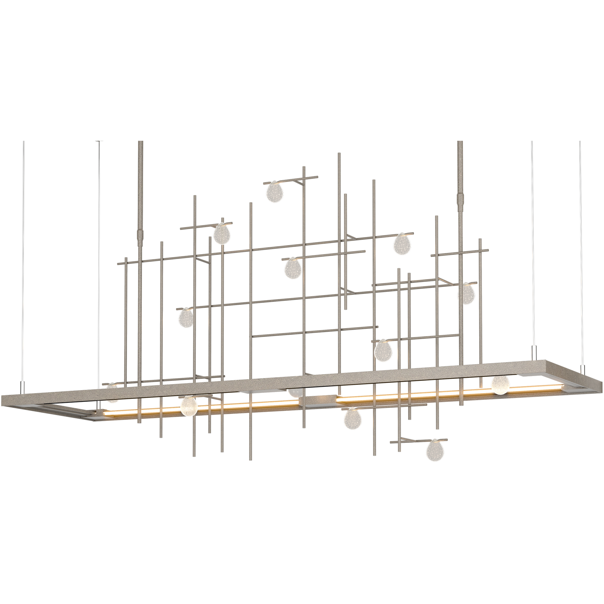 Spring LED 53.4 inch Dark Smoke Pendant Ceiling Light, Short