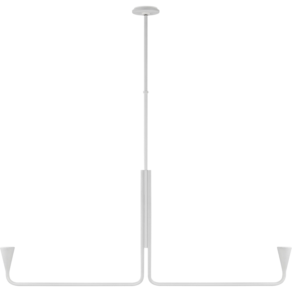 Kelly Wearstler Brassica LED 59.25 inch Plaster White Linear Chandelier Ceiling Light, Large