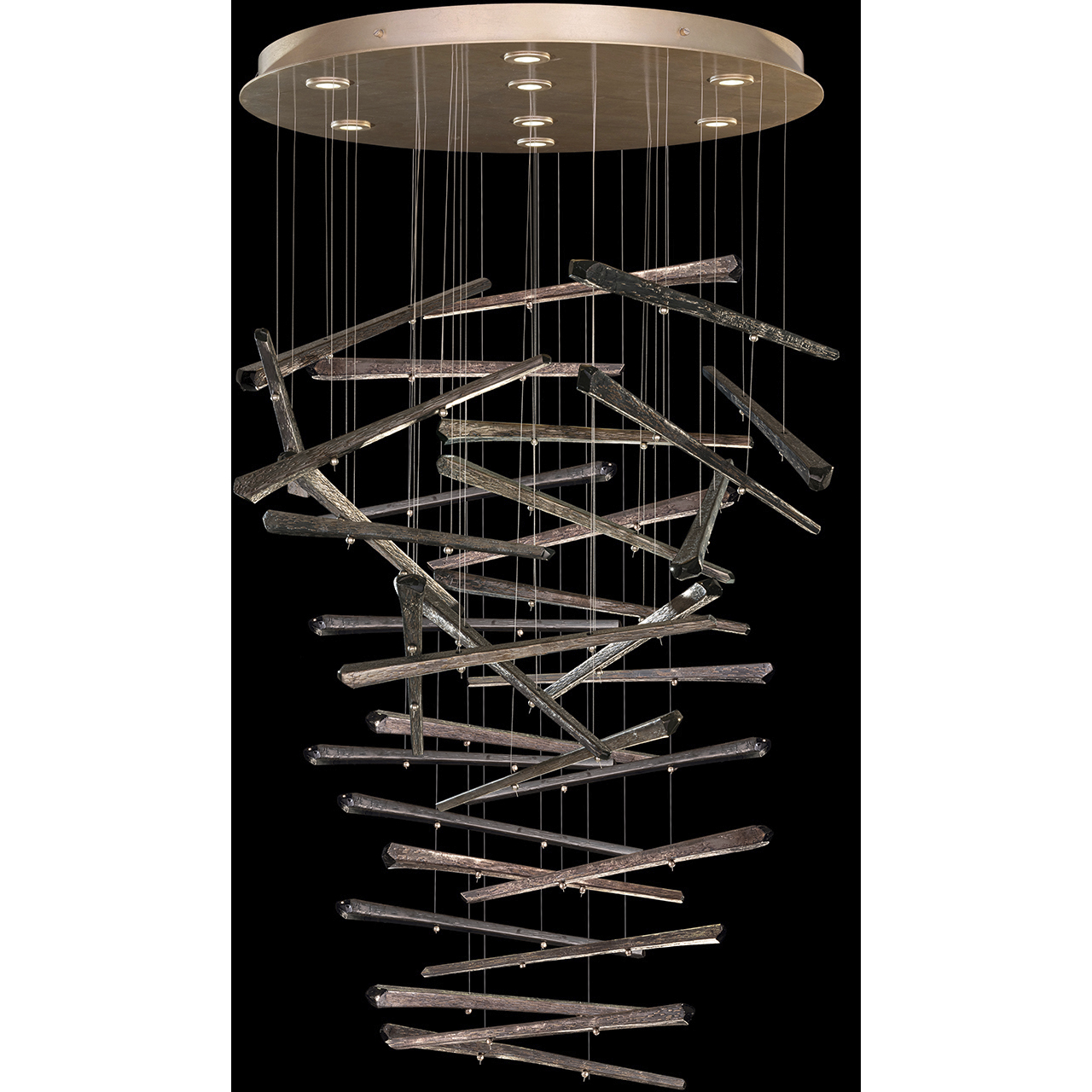 Elevate LED 34 inch Gold Pendant Ceiling Light