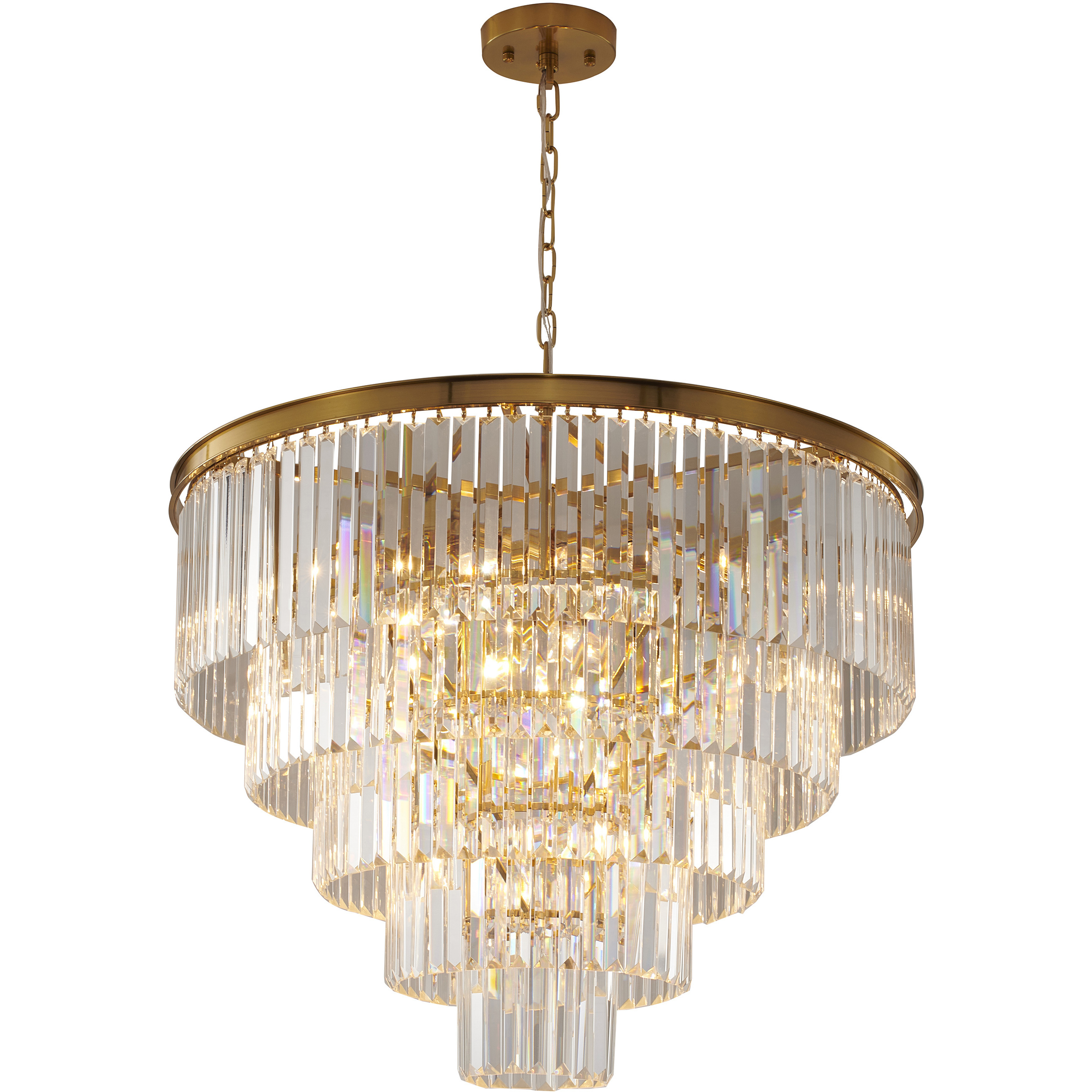 Canada 15 Light 32 inch Gold Chandelier Ceiling Light