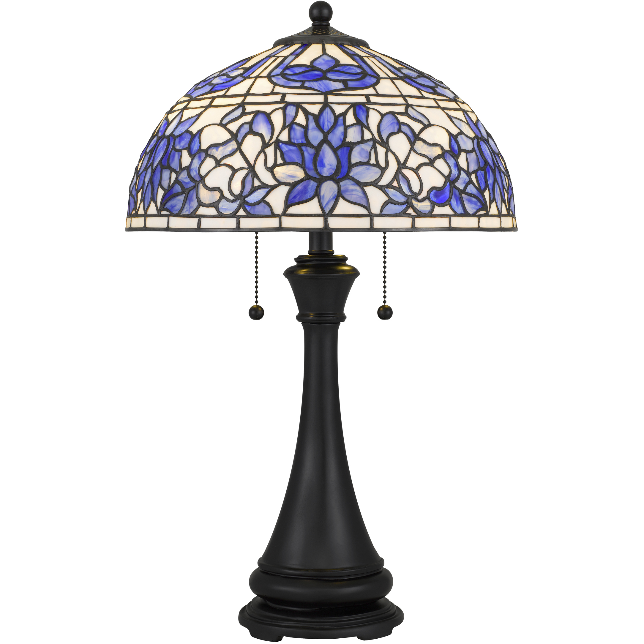 Wisteria Bloom 25.5 inch 75 watt Matte Black Table Lamp Portable Light