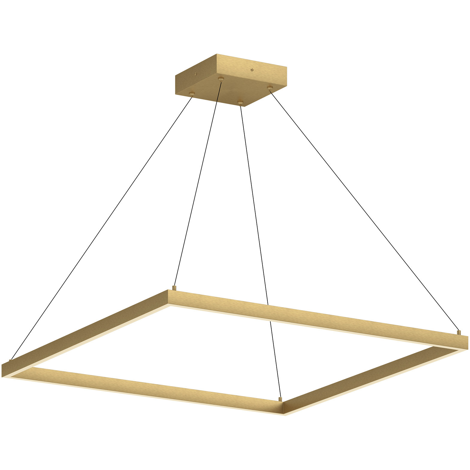 Piazza LED 35.38 inch Brushed Gold Pendant Ceiling Light