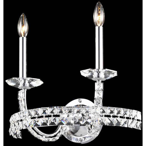 Ashton 2 Light 15 inch Silver Wall Sconce Wall Light