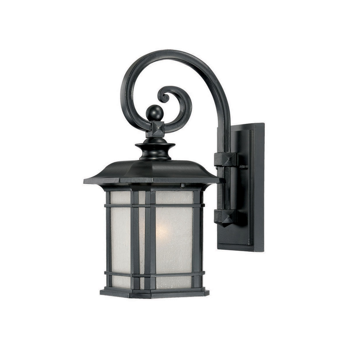 Somerset 1 Light 14 inch Matte Black Exterior Wall Mount