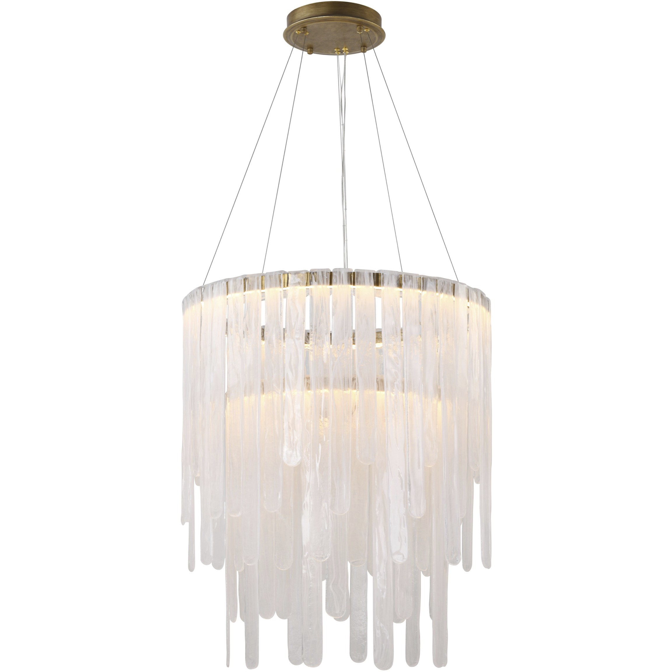 Roselle LED 28 inch Legacy Brass Chandelier Ceiling Light