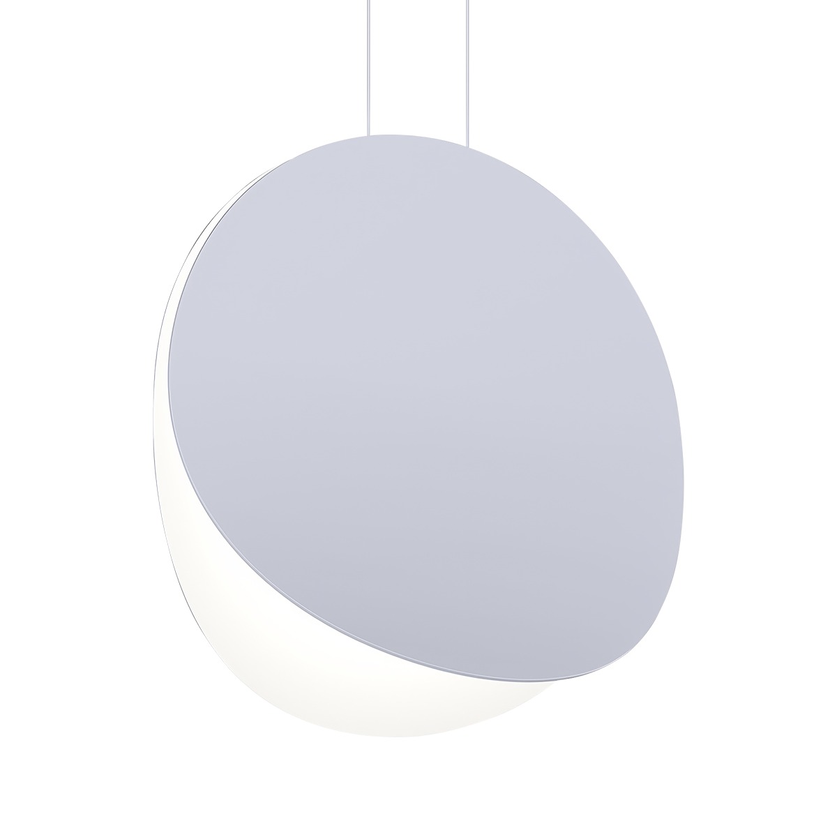 Malibu Discs LED 18 inch Dove Gray Pendant Ceiling Light in Standard Suspension