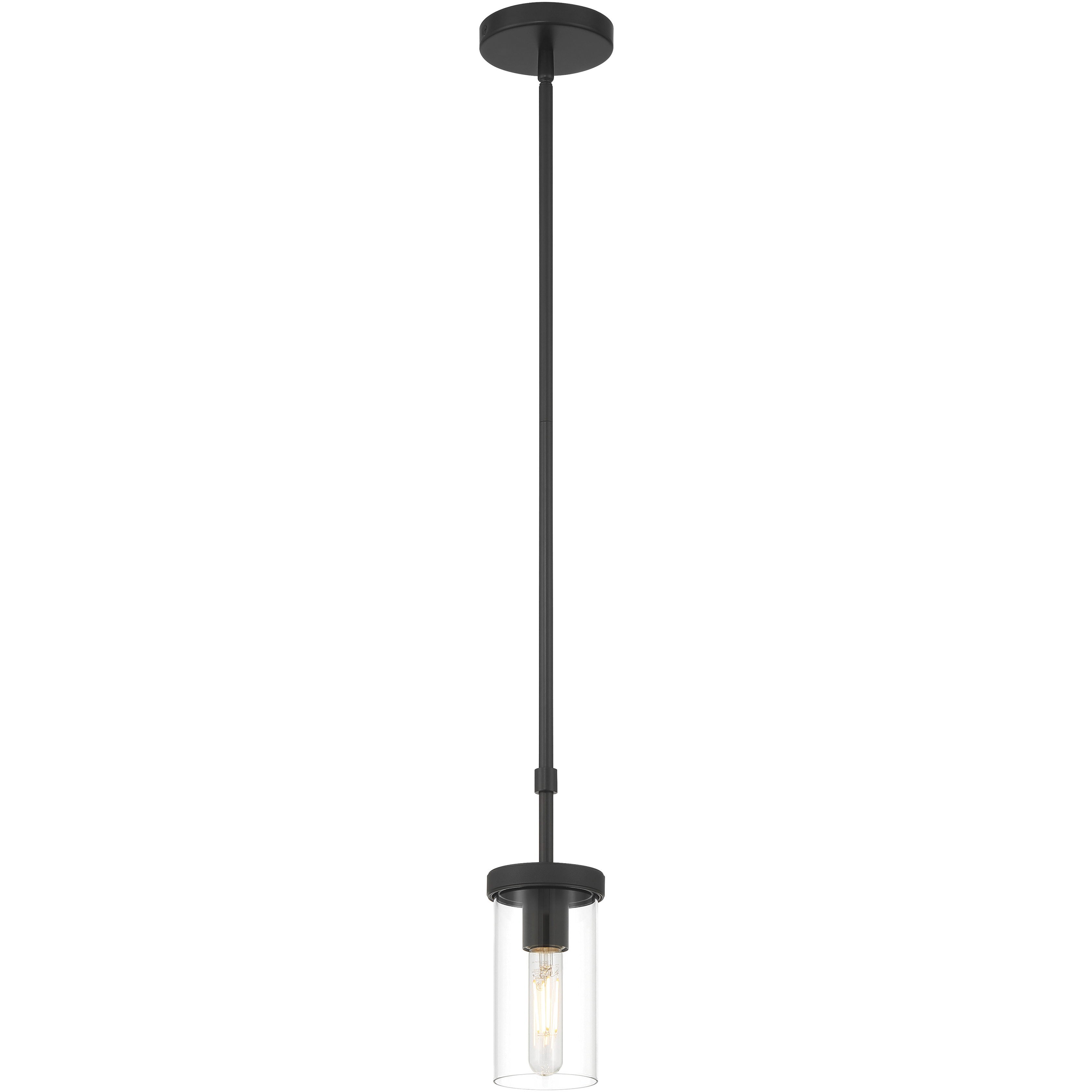 Lily 1 Light 4.75 inch Matte Black Pendant Ceiling Light