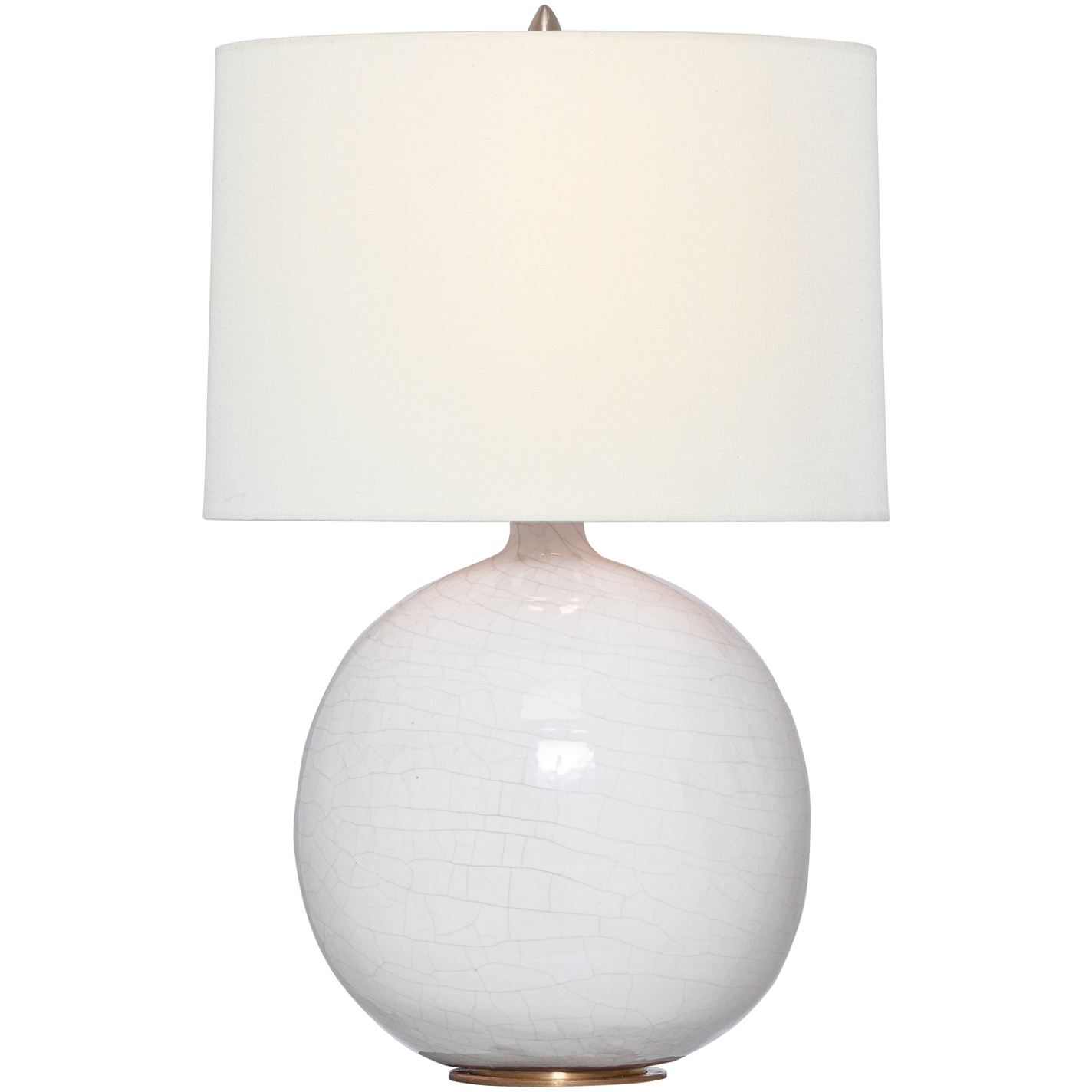 Thomas O'Brien Sao Paulo 21.25 inch 15 watt Crackled Ivory Table Lamp Portable Light