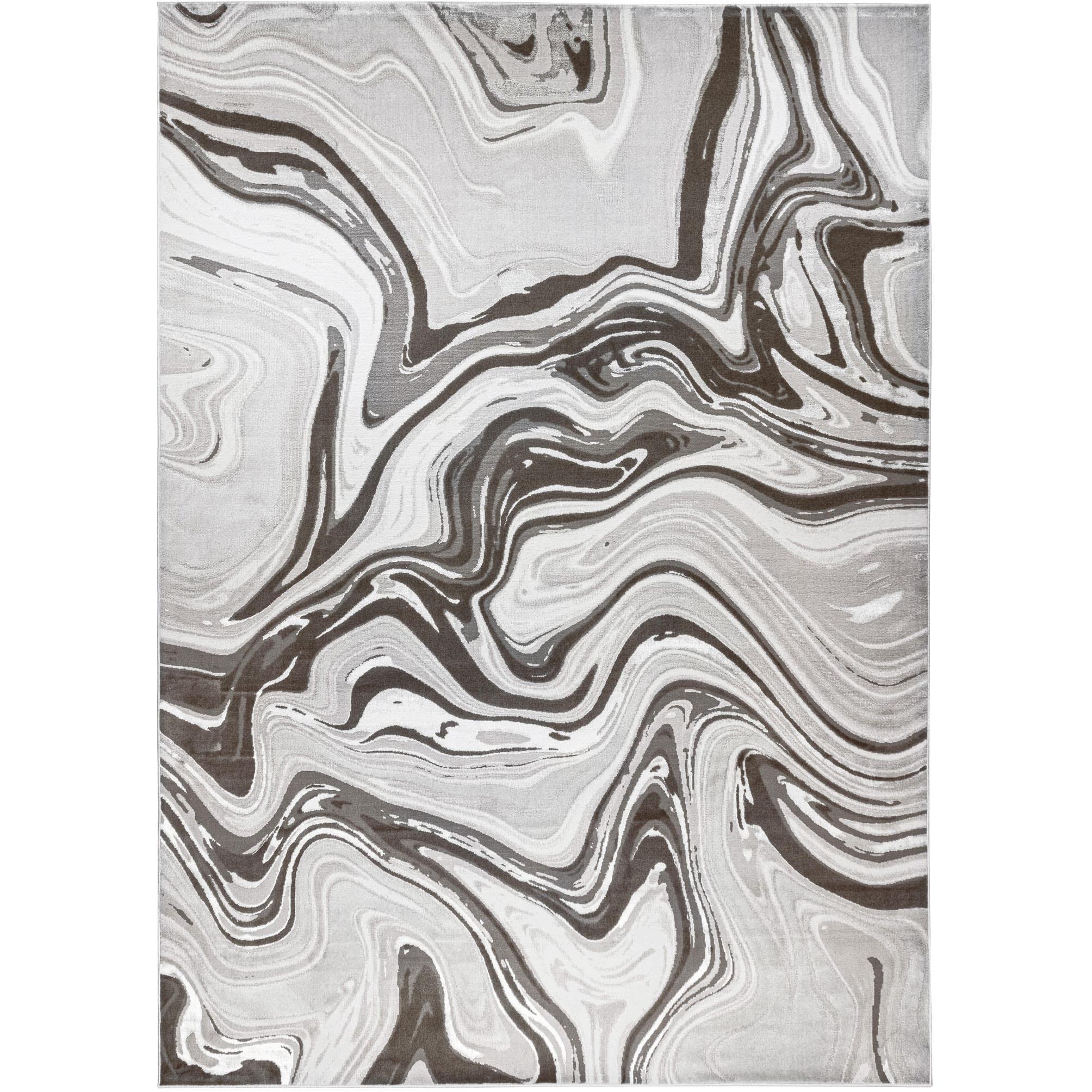 Ayda 36 X 24 inch Black/Grey Rug in 2 x 3