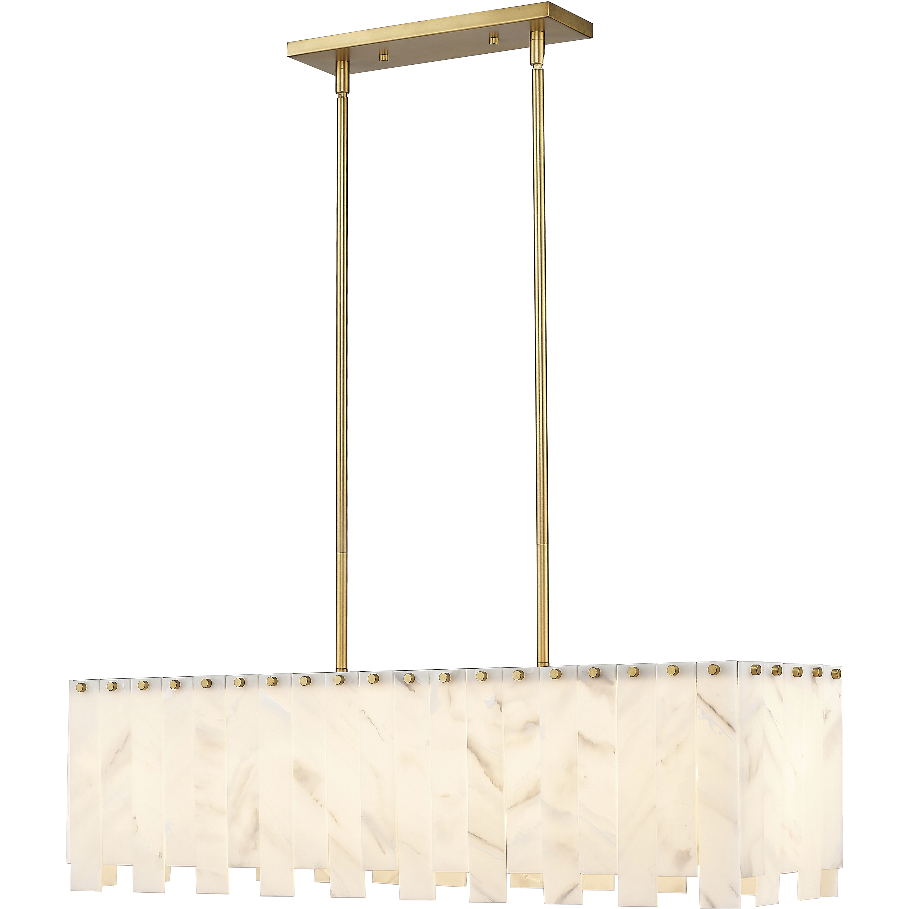 Z-Lite 345-40L-RB Viviana 5 Light 40.75 inch Rubbed Brass Linear