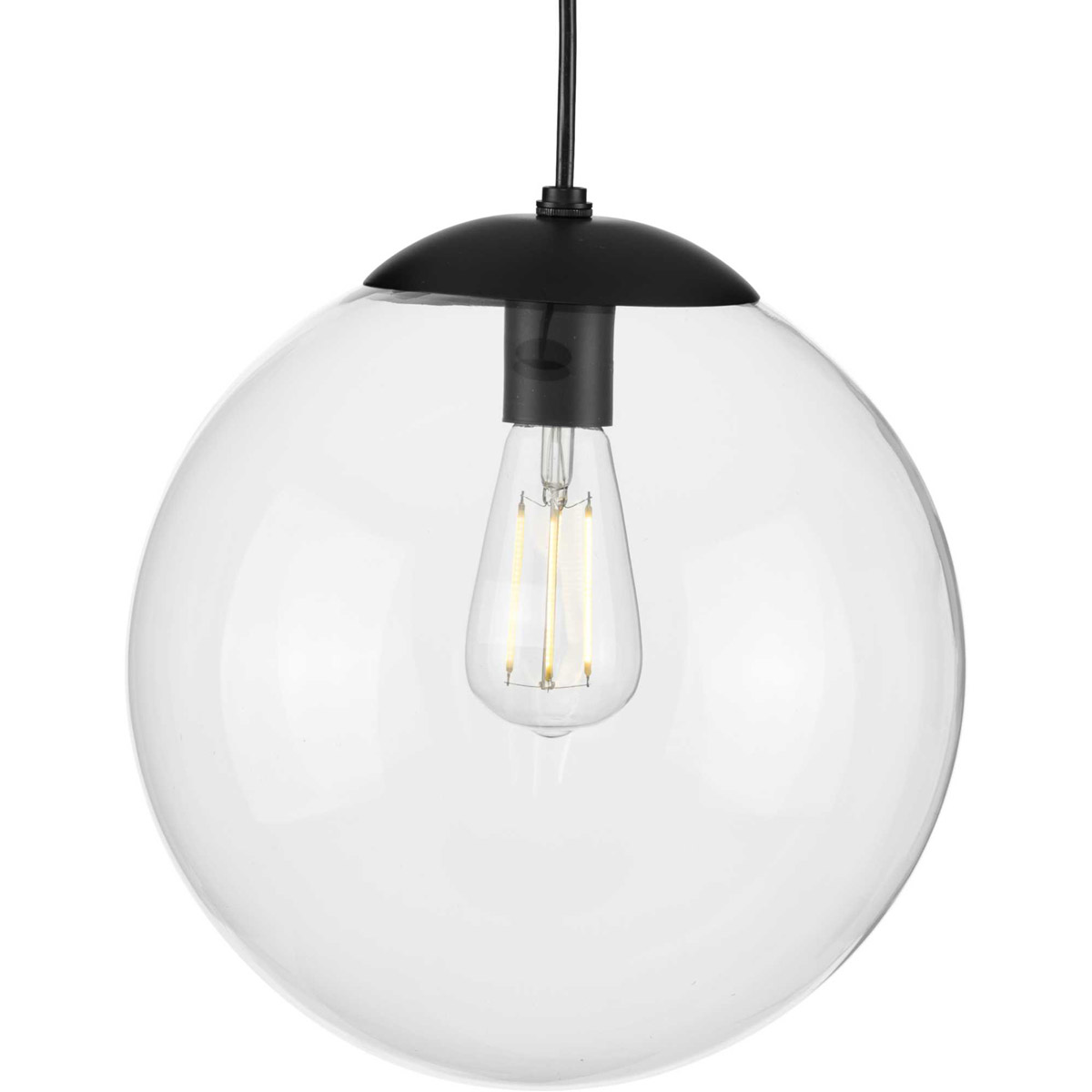 Atwell 1 Light 12 inch Matte Black Pendant Ceiling Light, Large