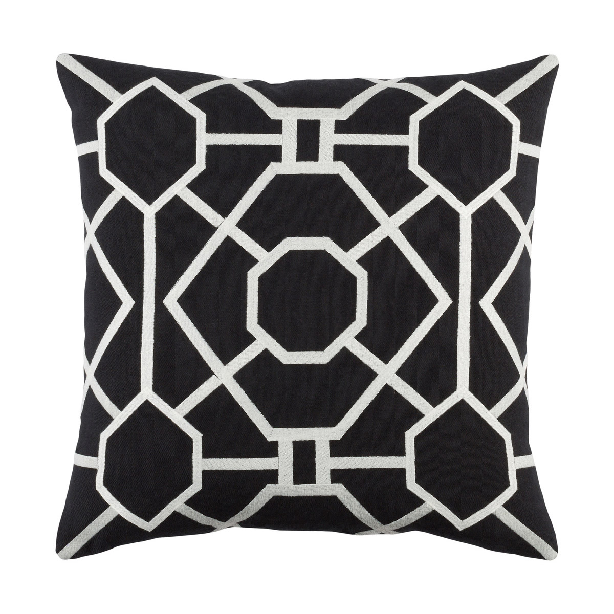 Kingdom 18 X 18 inch Black Pillow Kit, Square
