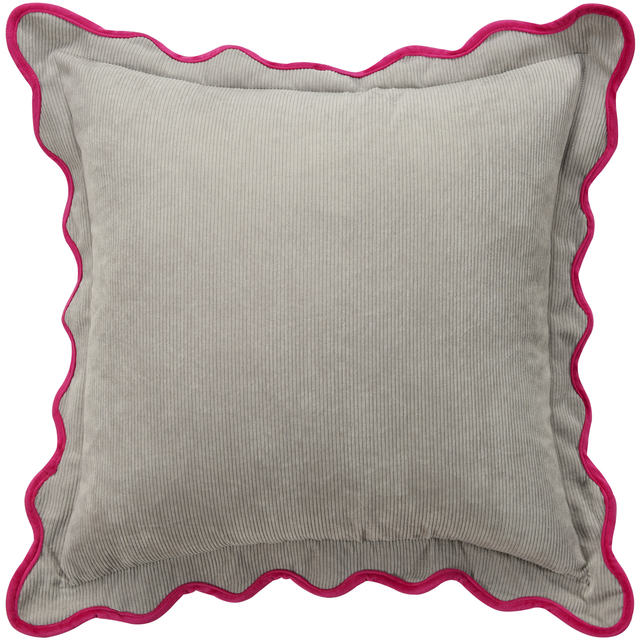 Sophie 22 X 7 inch Light Grey and Charcoal and Hot Pink Pillow