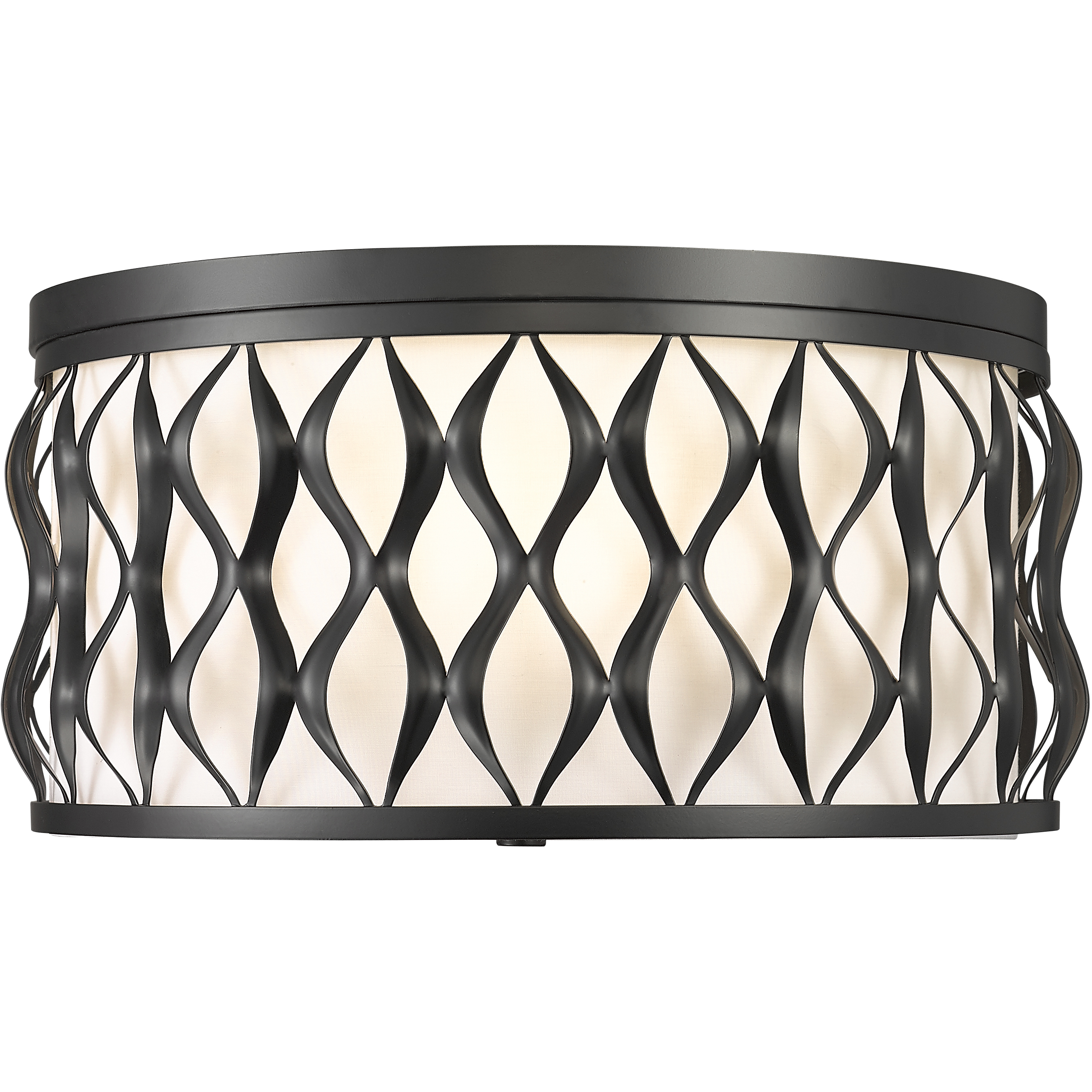Harden 4 Light 16.25 inch Matte Black Flush mount Ceiling Light