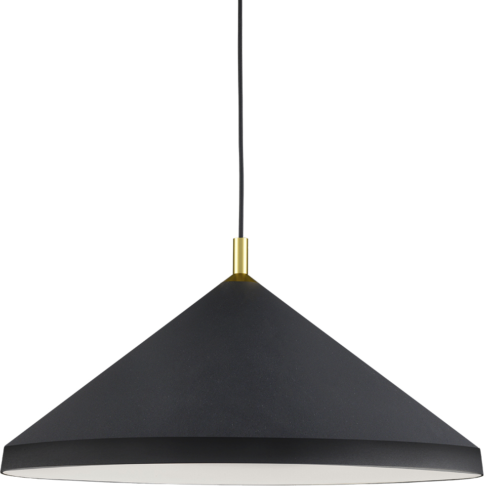 Dorothy 1 Light 26 inch Black with Gold Detail Pendant Ceiling Light