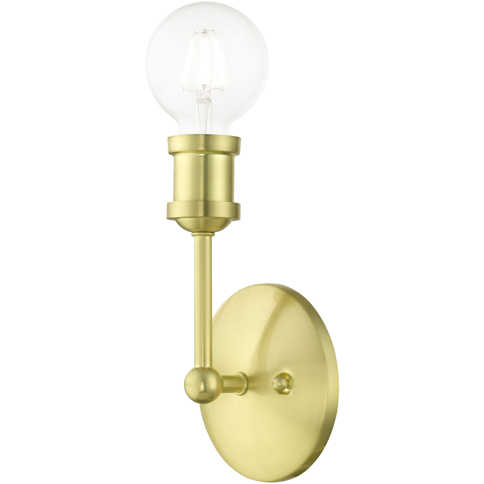 Lansdale 1 Light 5 inch Satin Brass Vanity Sconce Wall Light