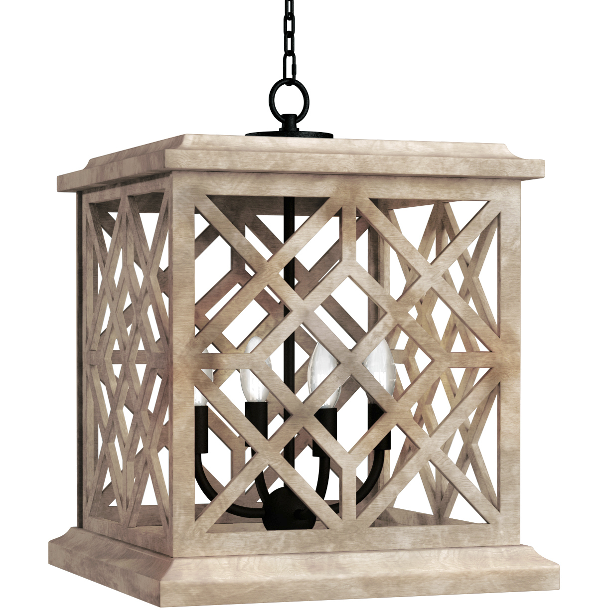 Chatham 4 Light 17.5 inch Natural Ceiling Lantern Ceiling Light