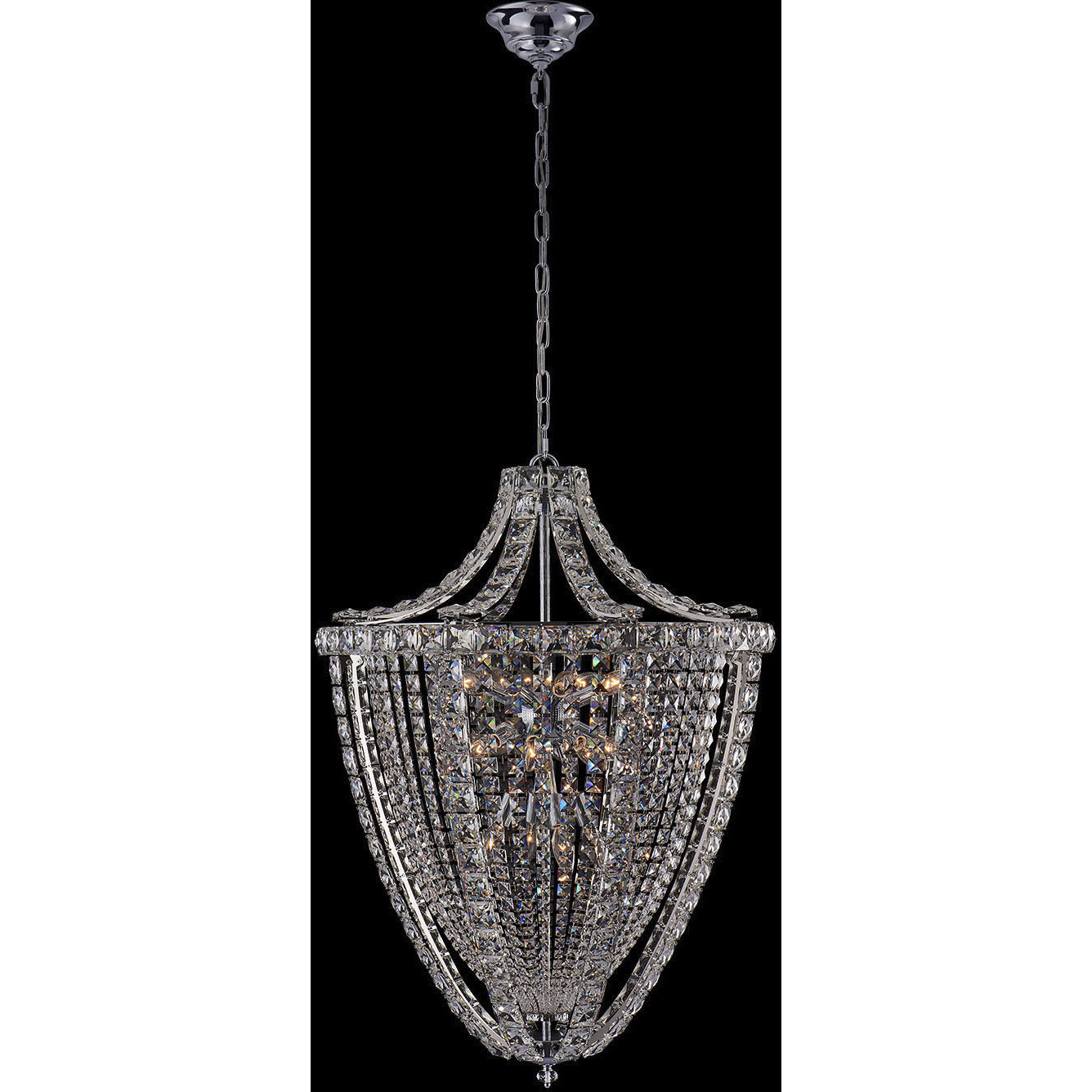 Scudo 20 Light 27 inch Chrome Pendant Ceiling Light