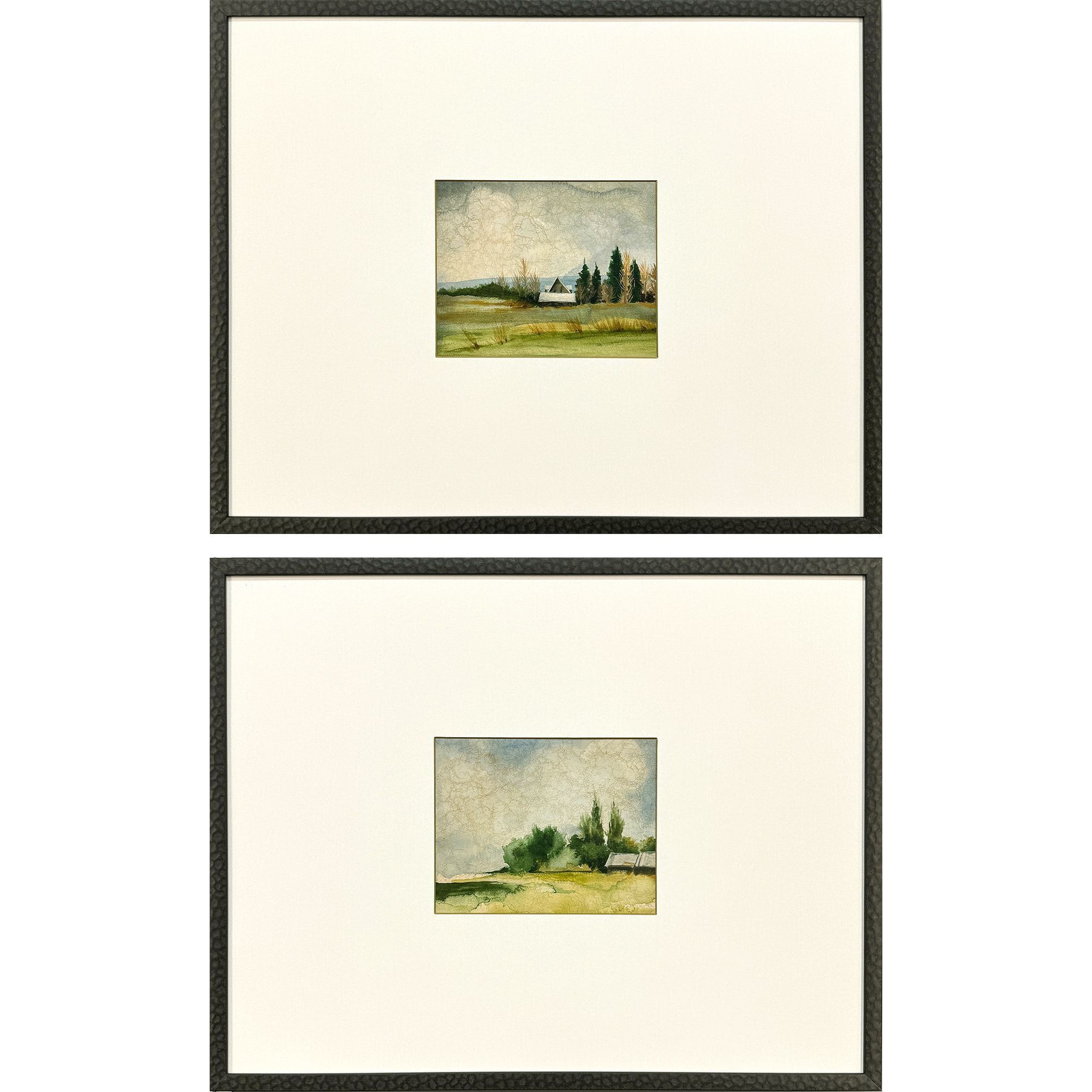 In the Meadows Green and Beige and Brown Framed Art, The Studio