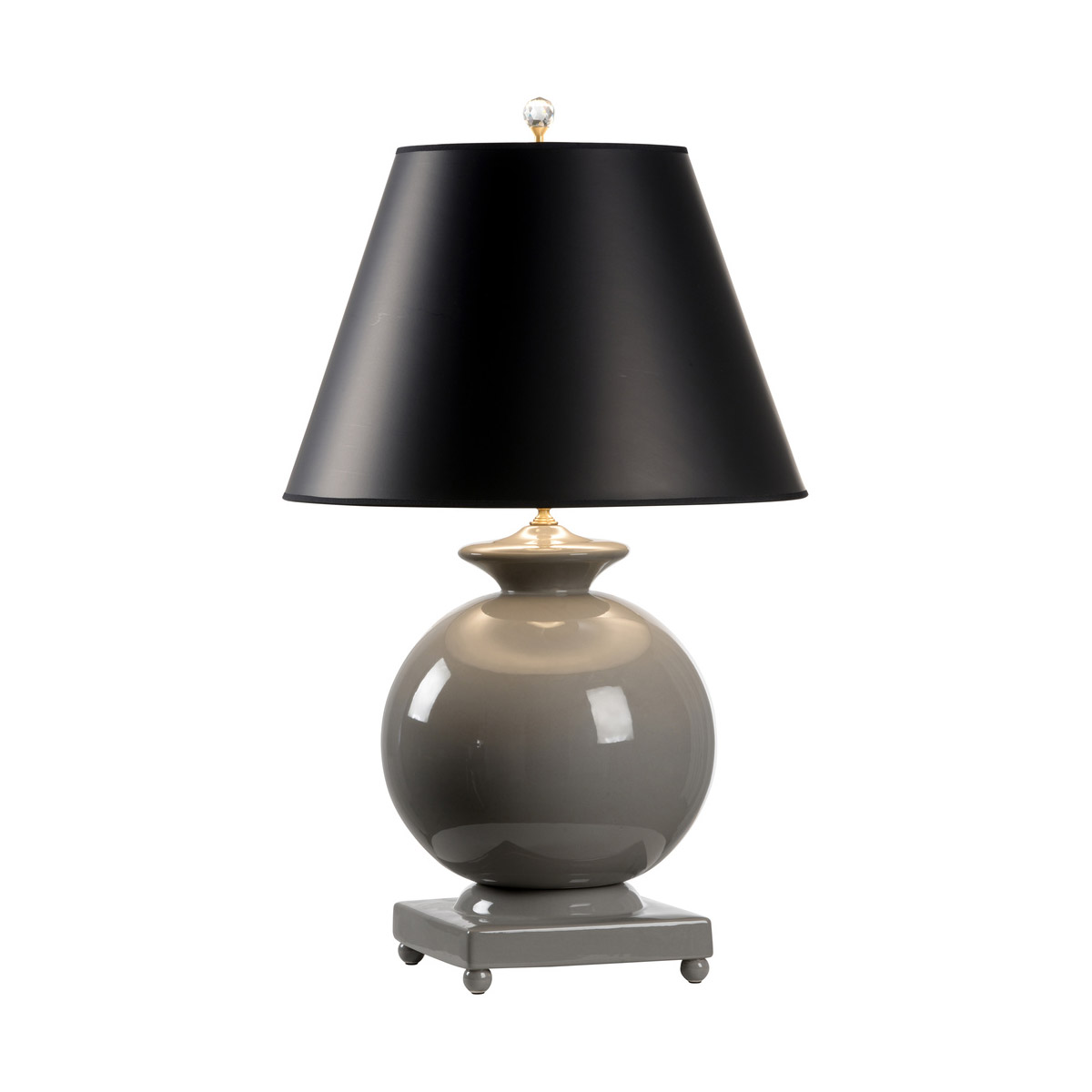 Chelsea House 34 inch 100.00 watt Stone Gray Glaze Table Lamp Portable Light