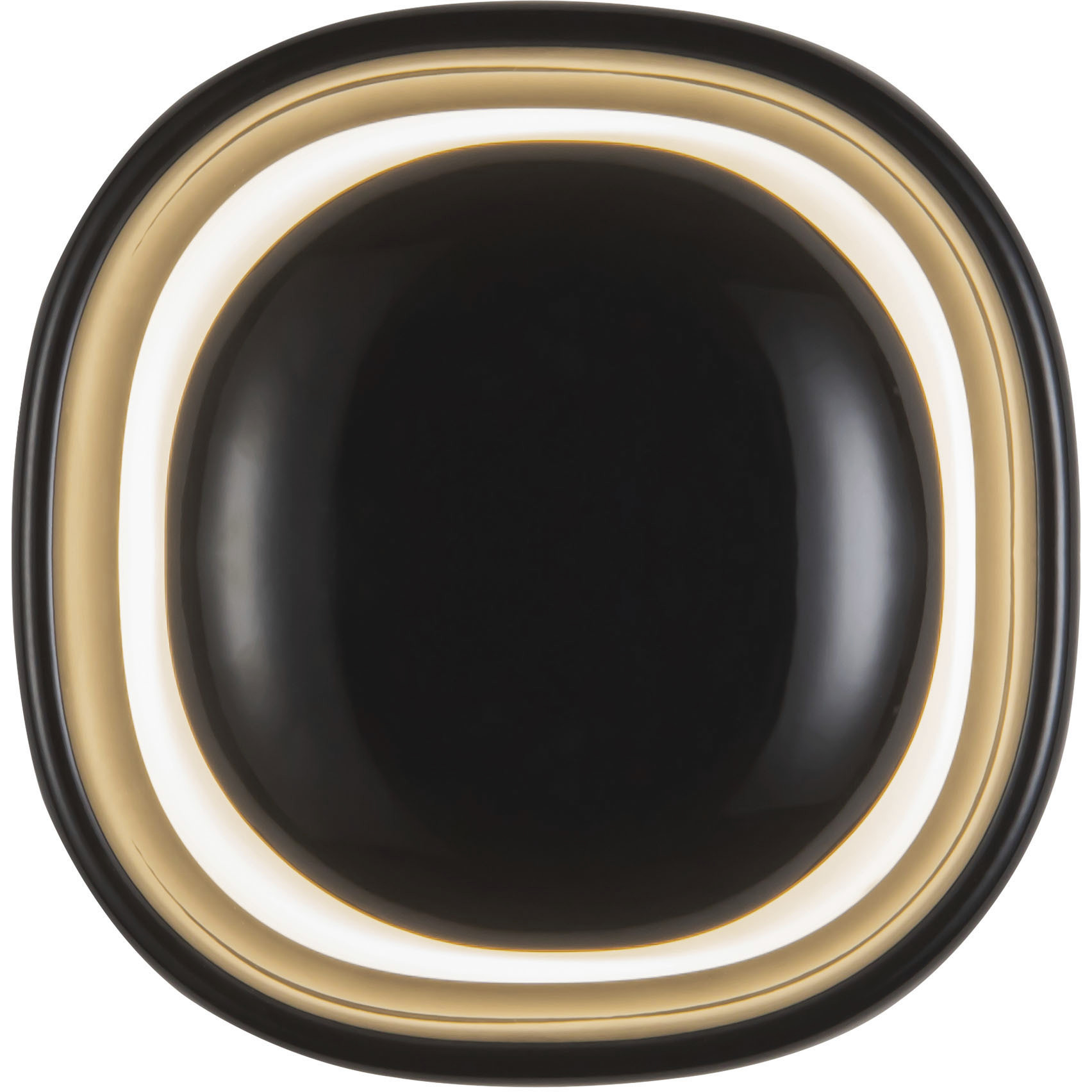 Pebble 8.25 inch Glossy Black ADA Wall Sconce Wall Light