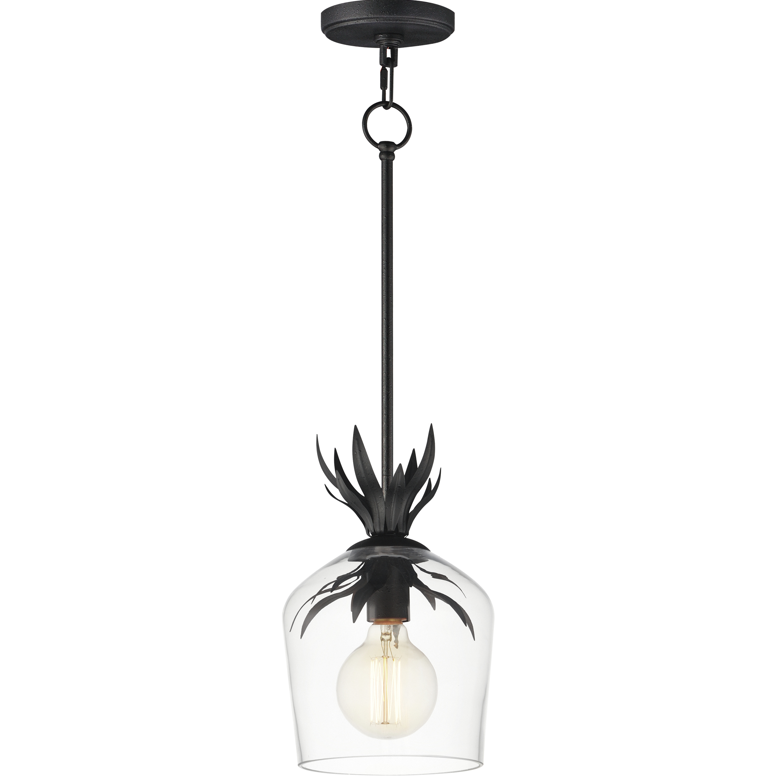 Paloma 1 Light 7.75 inch Anthracite Single Pendant Ceiling Light