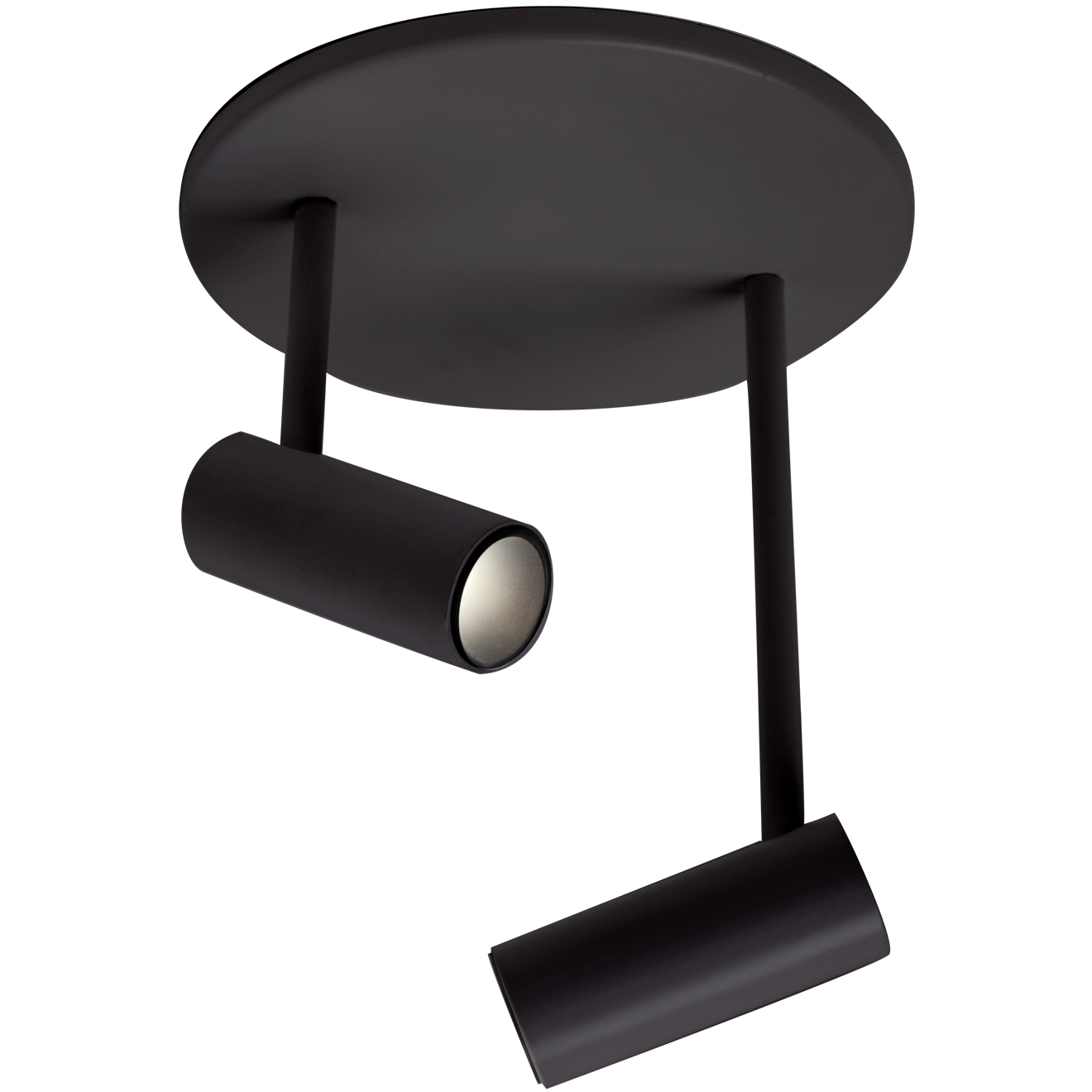 Downey LED 4.38 inch Black Semi-Flush Mount Ceiling Light