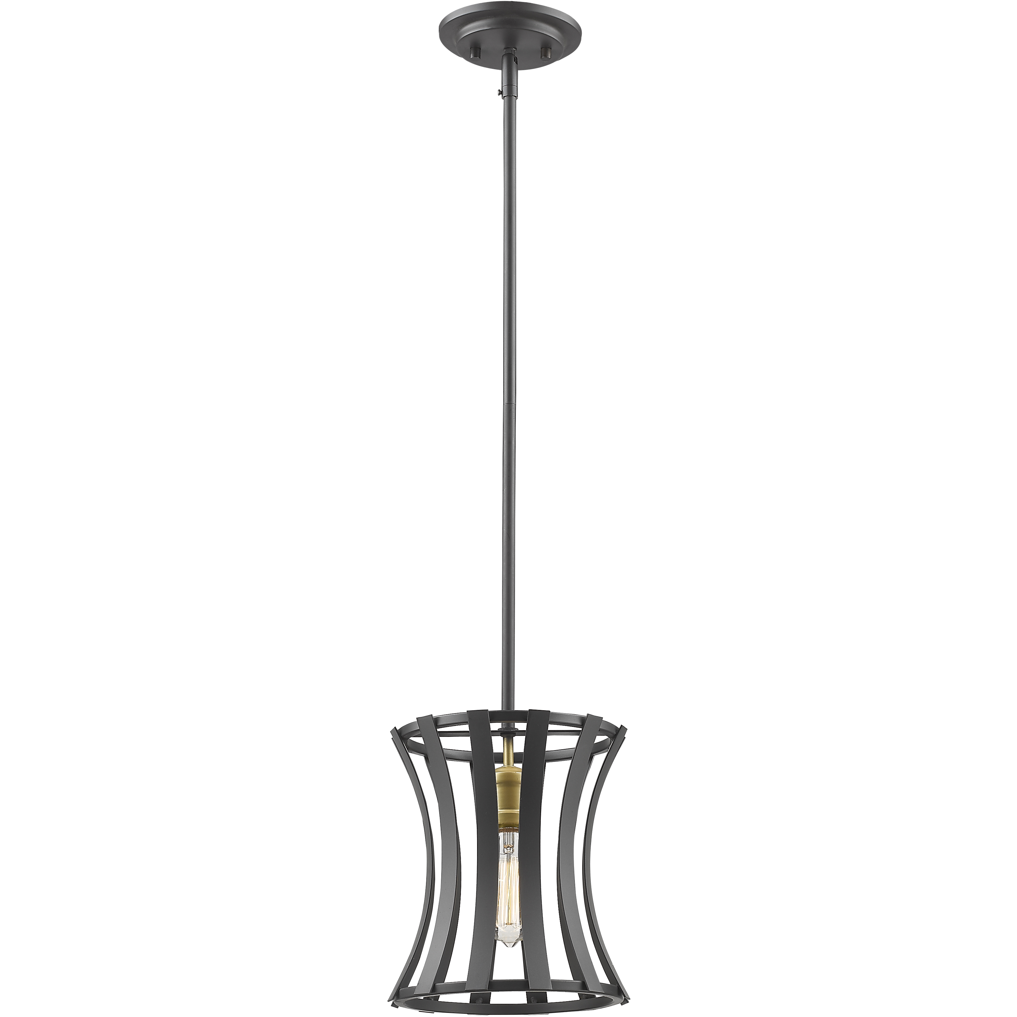 Geist 1 Light 8.5 inch Bronze Gold Pendant Ceiling Light