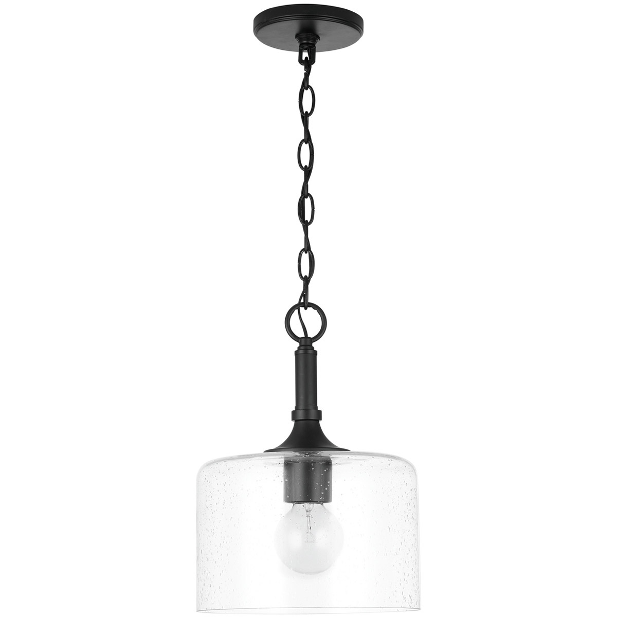 Carter 1 Light 10 inch Matte Black Pendant Ceiling Light