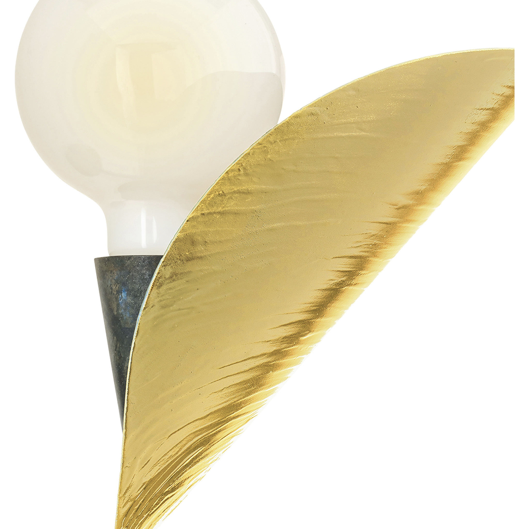 Lowcountry 1 Light Brass and Anara Blue Wall Sconce Wall Light