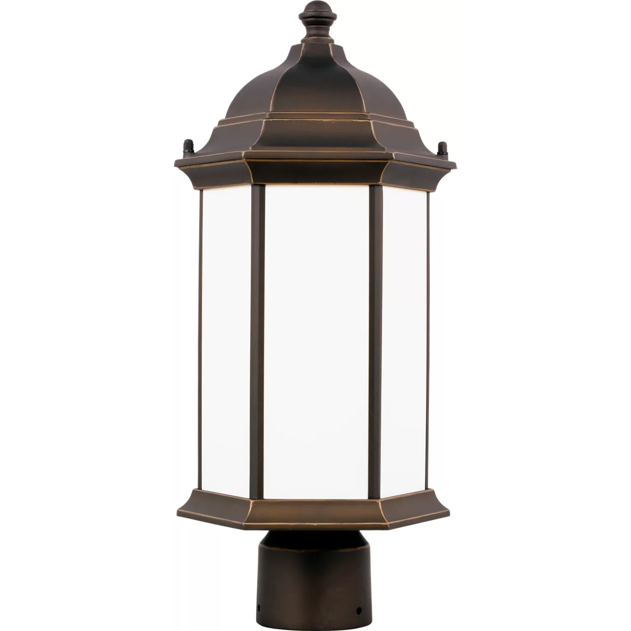 Sevier 1 Light 17.75 inch Antique Bronze Outdoor Post Lantern, Medium