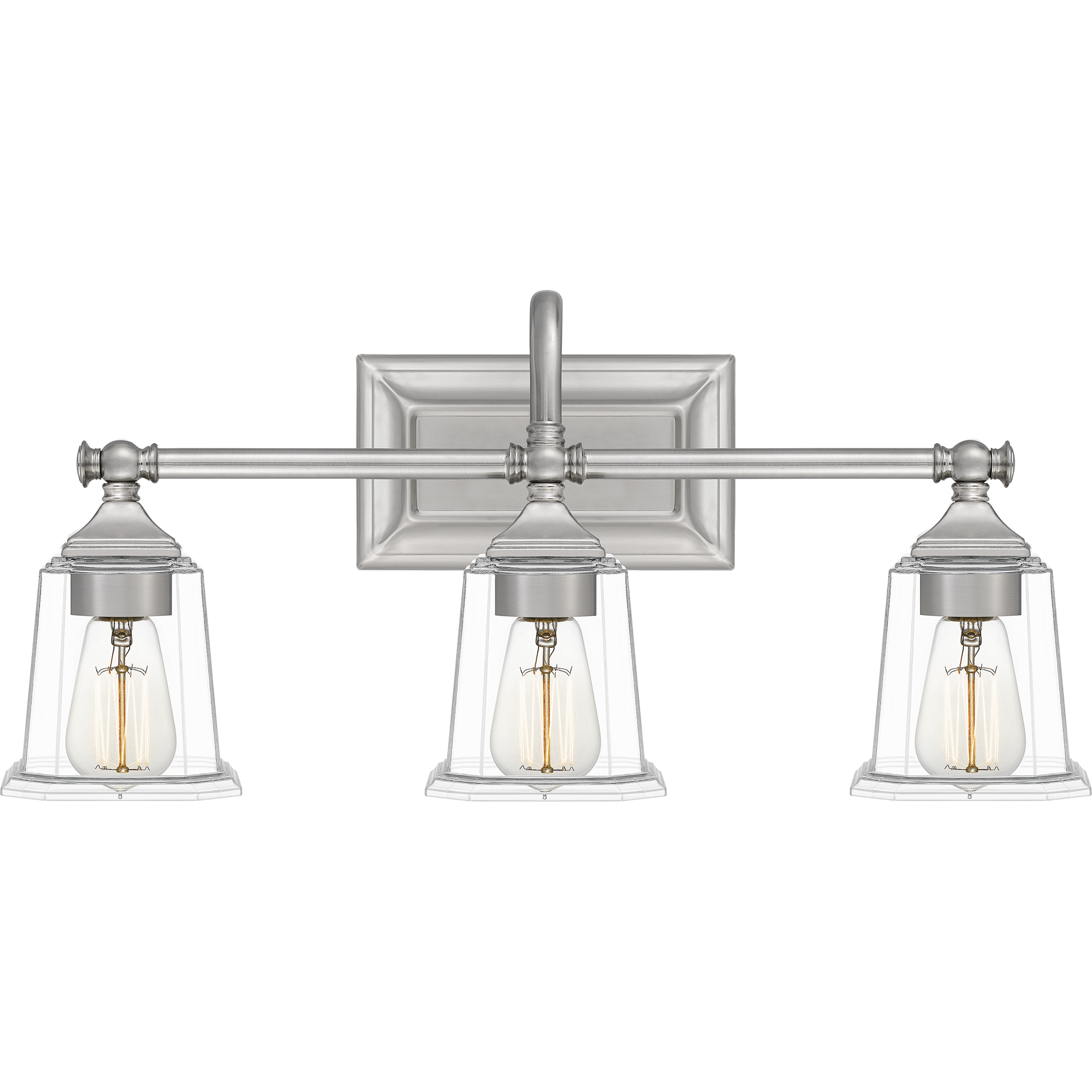 Nicholas 3 Light 22 inch Brushed Nickel Bath Light Wall Light