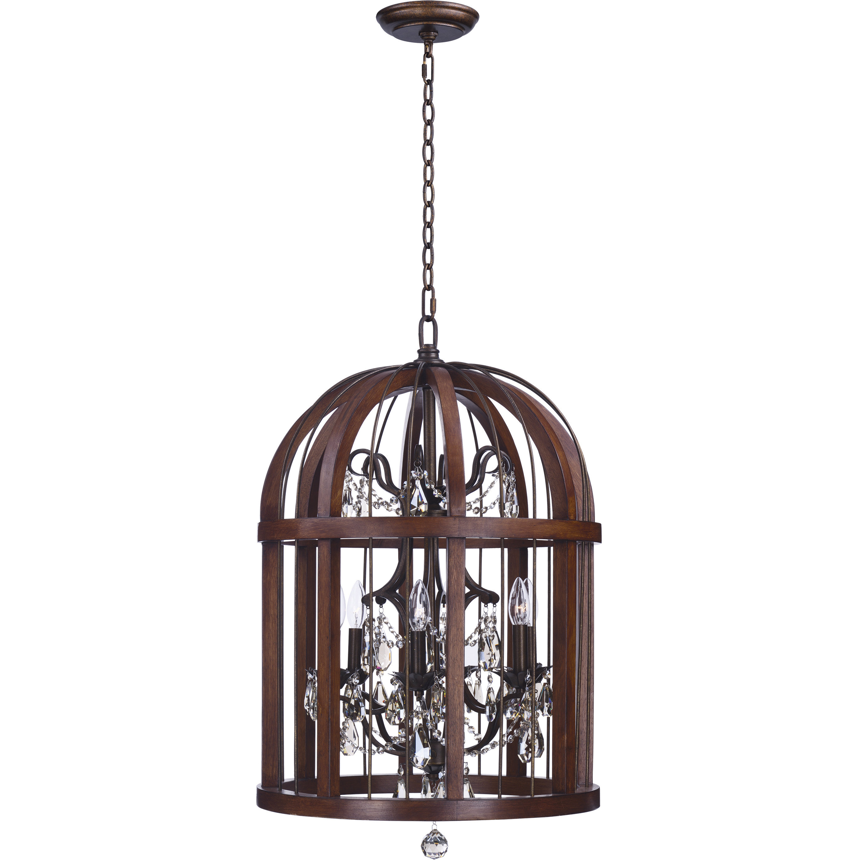 Miranda 6 Light 20 inch Antique Pecan and Bay Single Pendant Ceiling Light