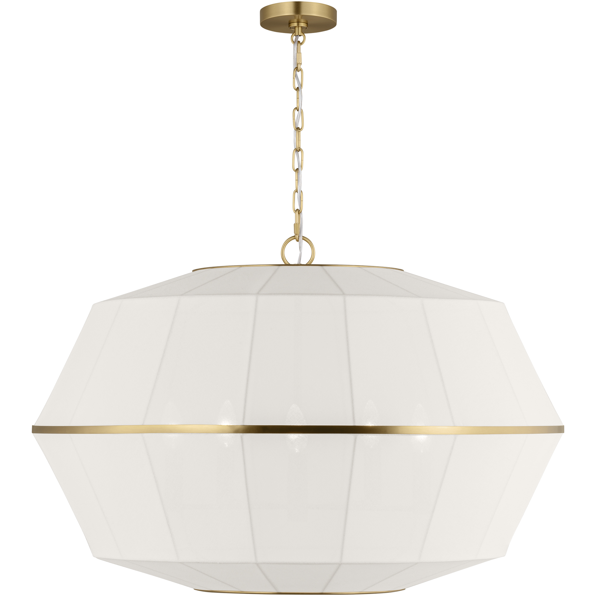 ED Ellen DeGeneres Hikari 5 Light 32.25 inch Burnished Brass Pendant Ceiling Light