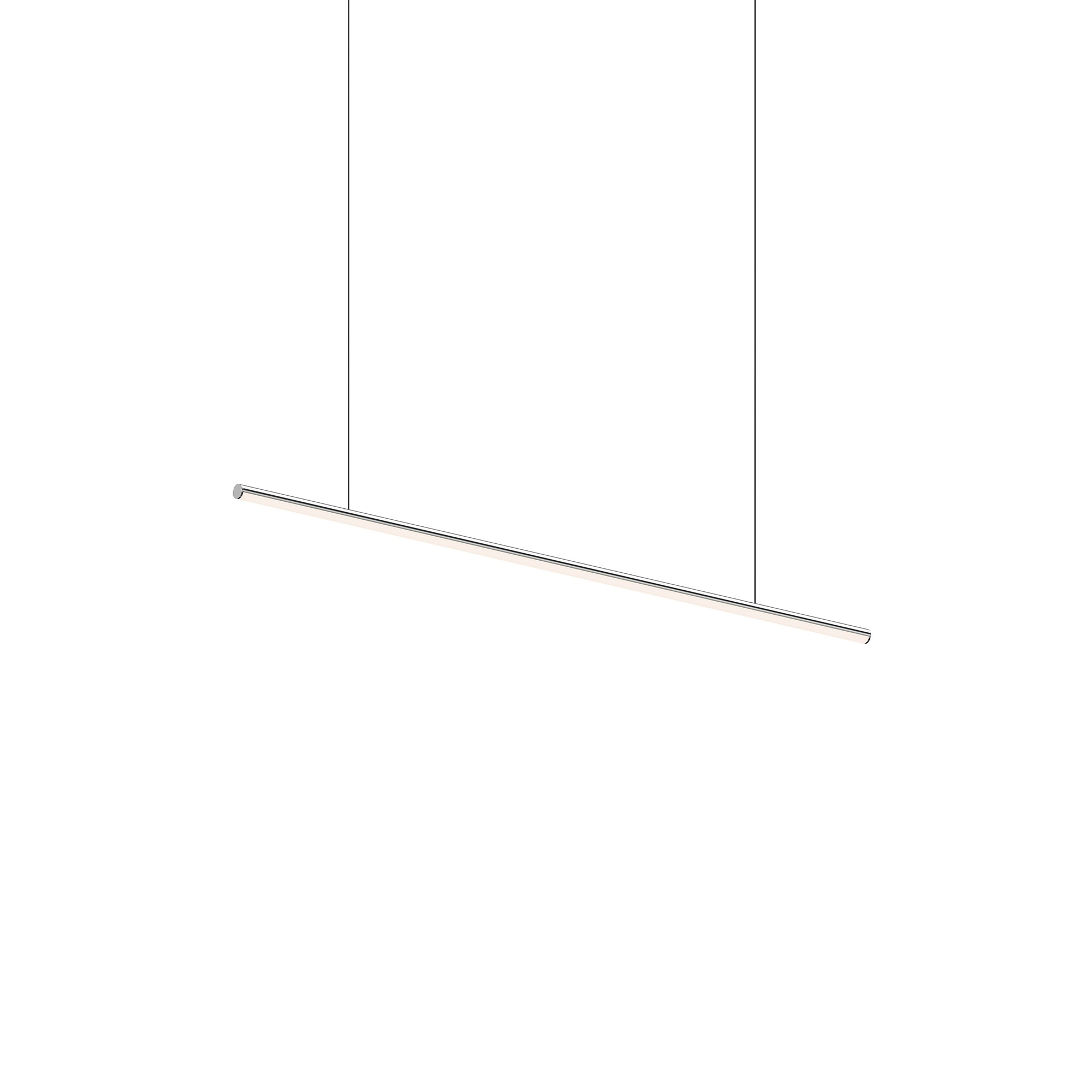 Fino LED 48 inch Polished Chrome Linear Pendant Ceiling Light in 3000K