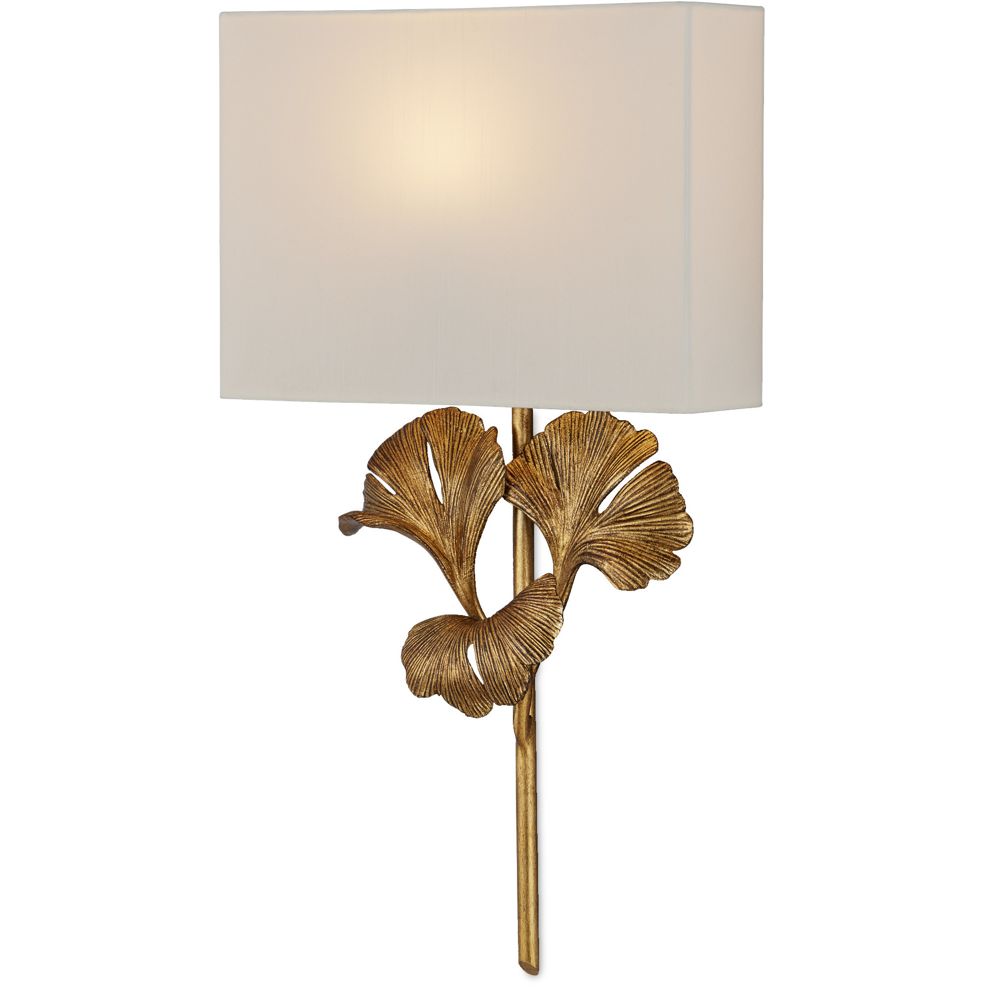 Gingko 1 Light 14 inch Chinois Antique Gold Leaf ADA Wall Sconce Wall Light