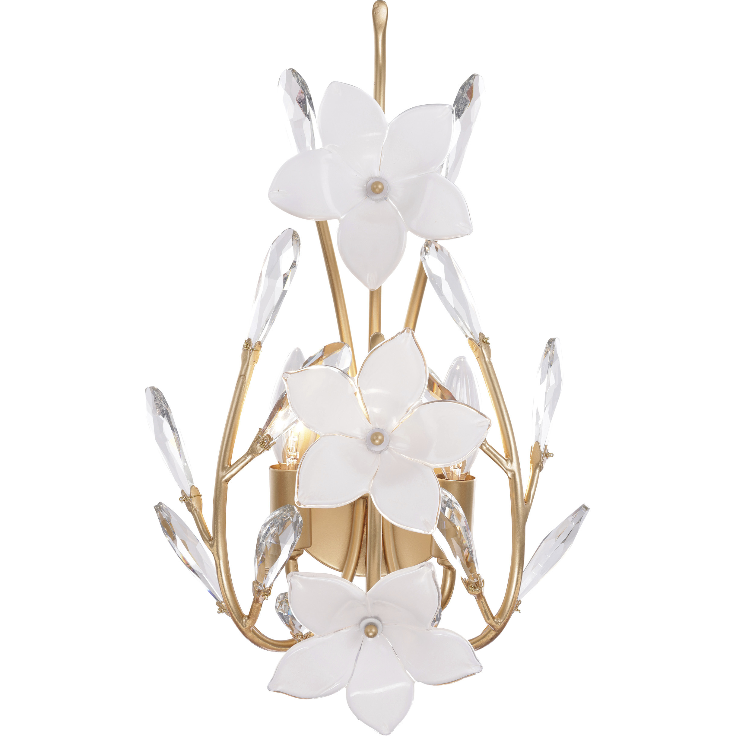 Petal Court 2 Light 11.5 inch French Gold Wall Sconce Wall Light