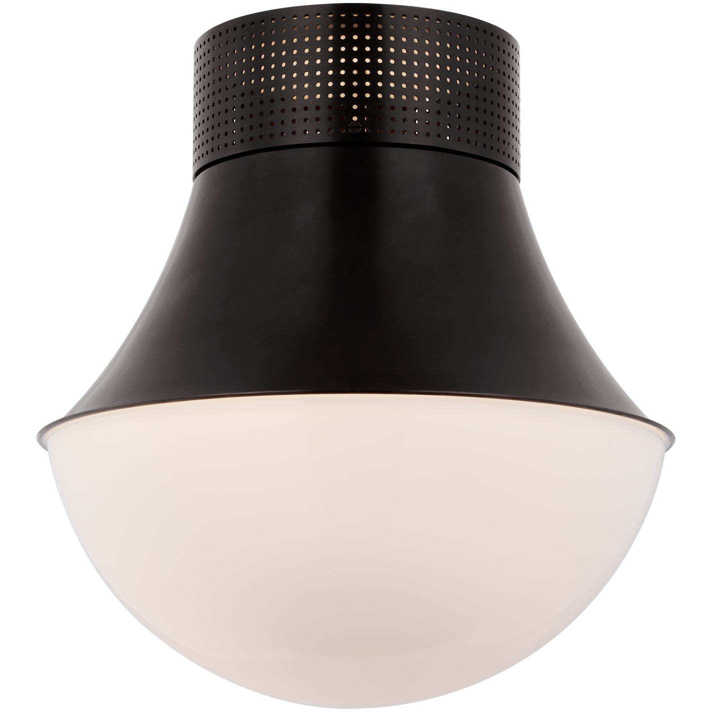 Kelly Wearstler Precision LED 17 inch Bronze Flush Mount Ceiling Light