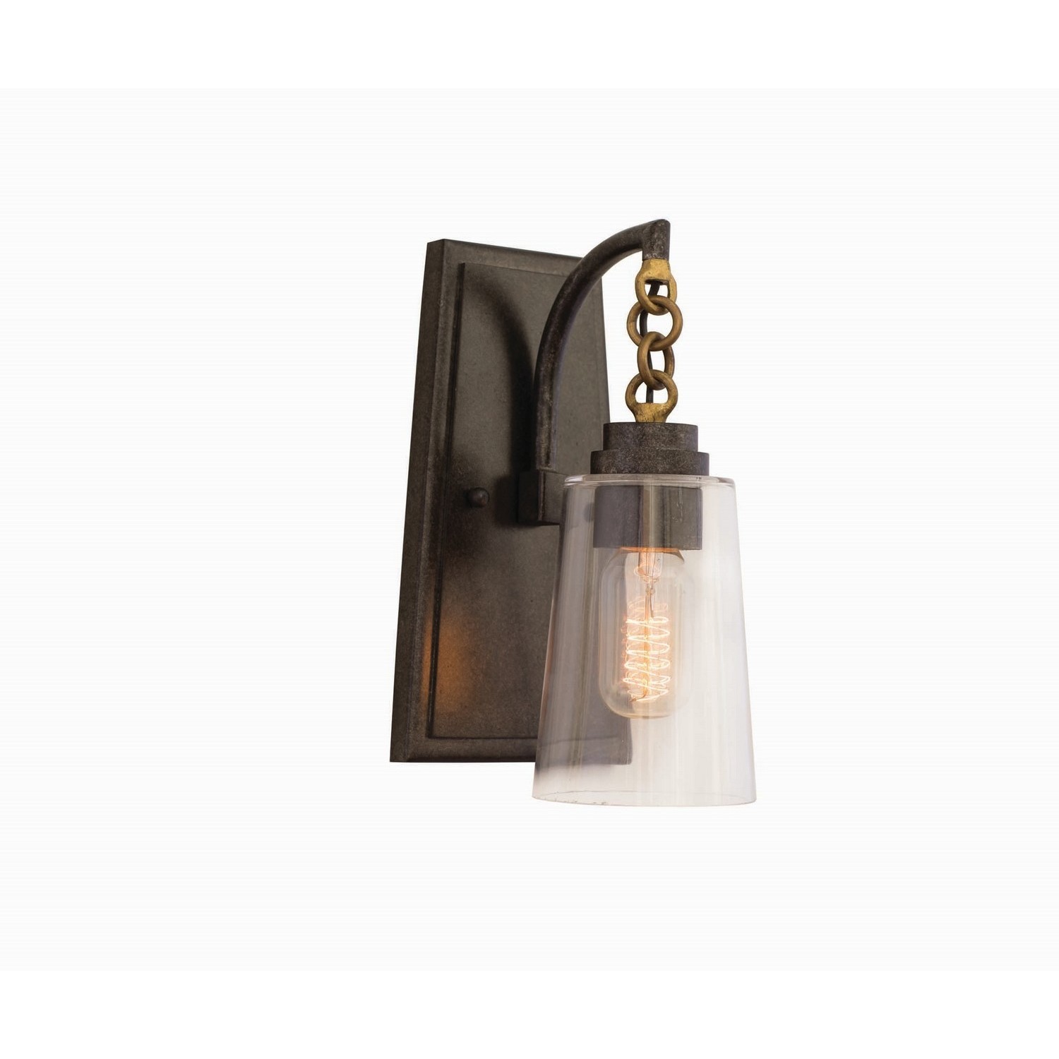 Dillon Wall Sconce Wall Light in Milled Iron