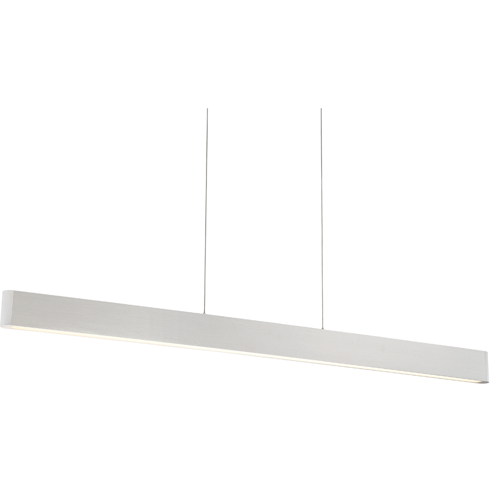 Ventrix 1 Light 48 Brushed Aluminum Track Fixtures Ceiling Light