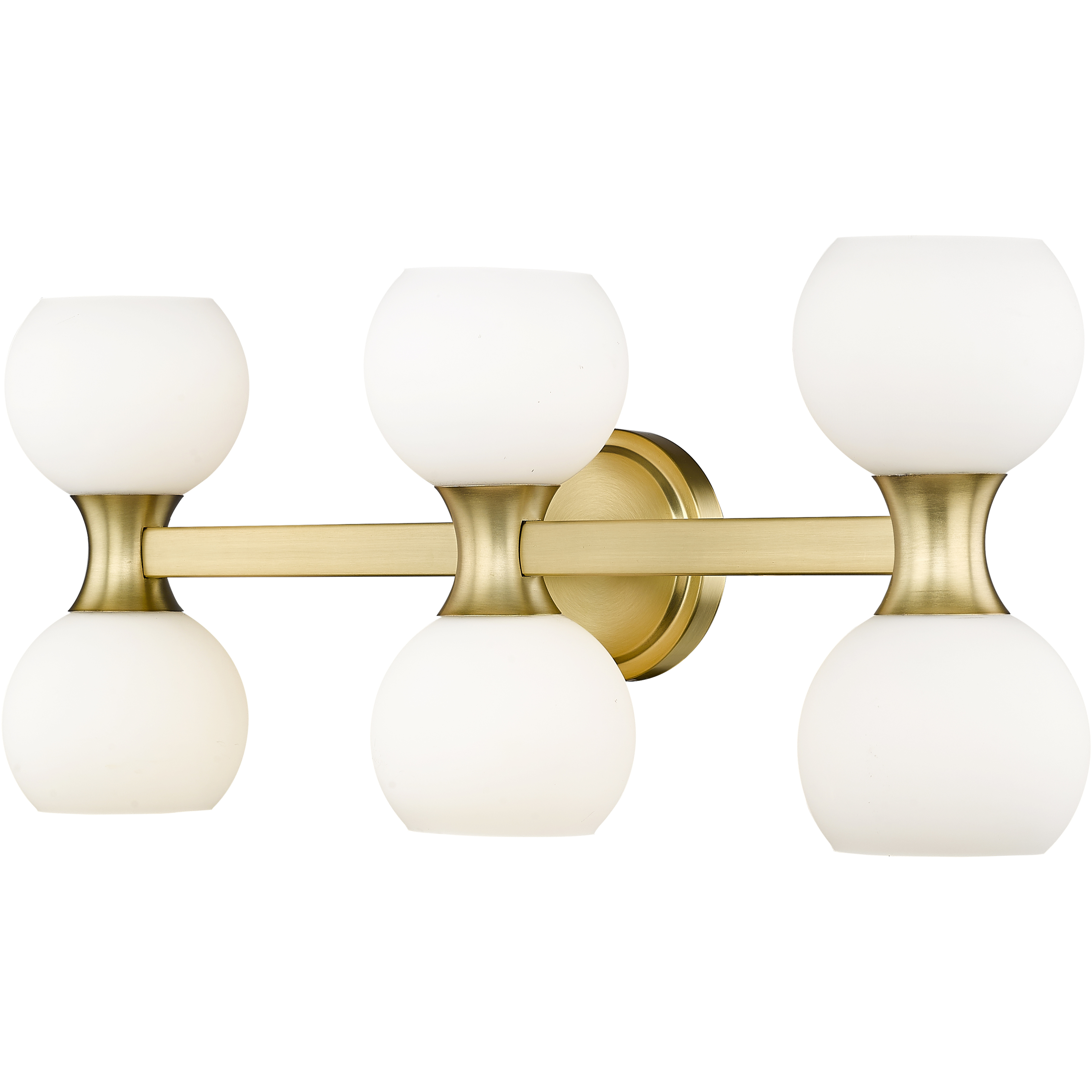 Artemis 6 Light 25 inch Modern Gold Vanity Wall Light